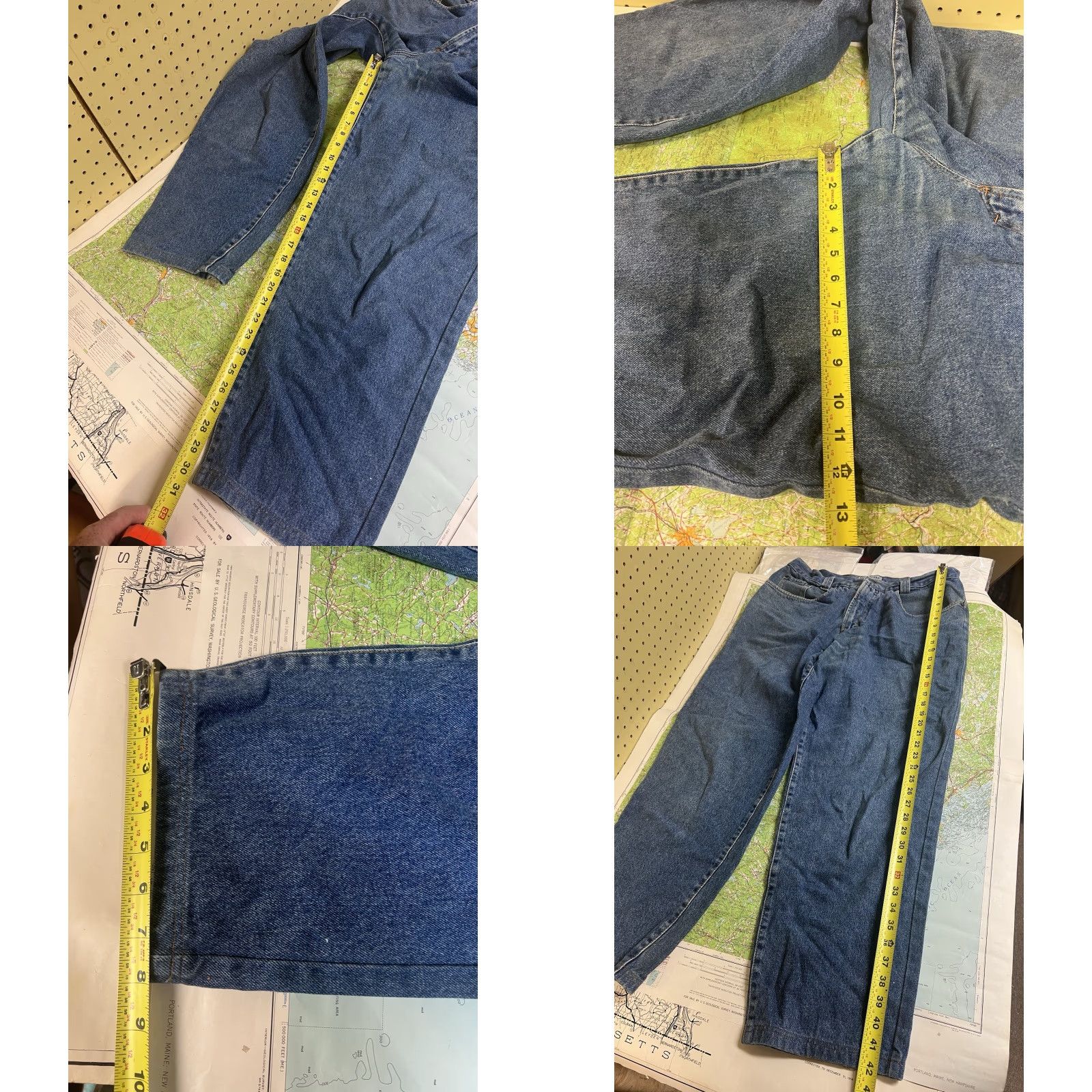 Denime VINTAGE Fusion Group Jeans Denim 90s Blue 36x31 Men 36 Regular Italy Made Size US 36 / EU 52 - 8 Thumbnail