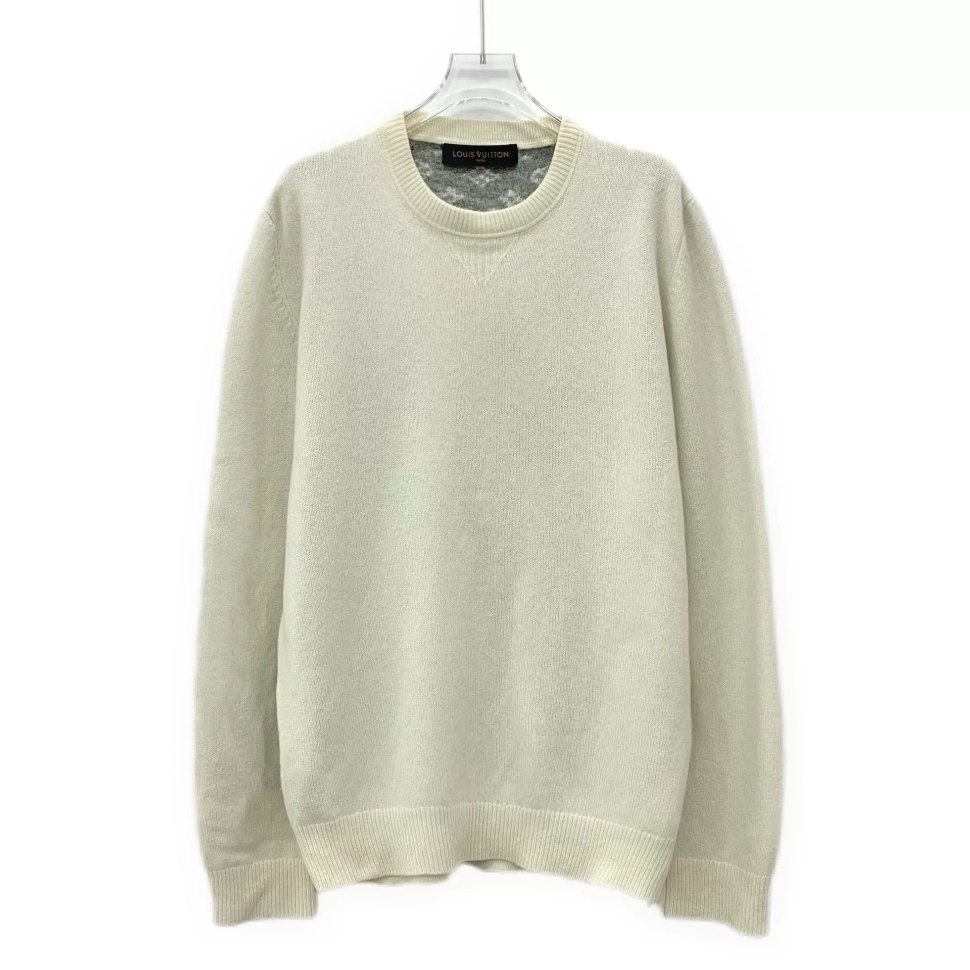 Louis Vuitton Louis Vuitton Beige Logo Crew Neck Sweater Size US S / EU 44-46 / 1 - 1 Thumbnail