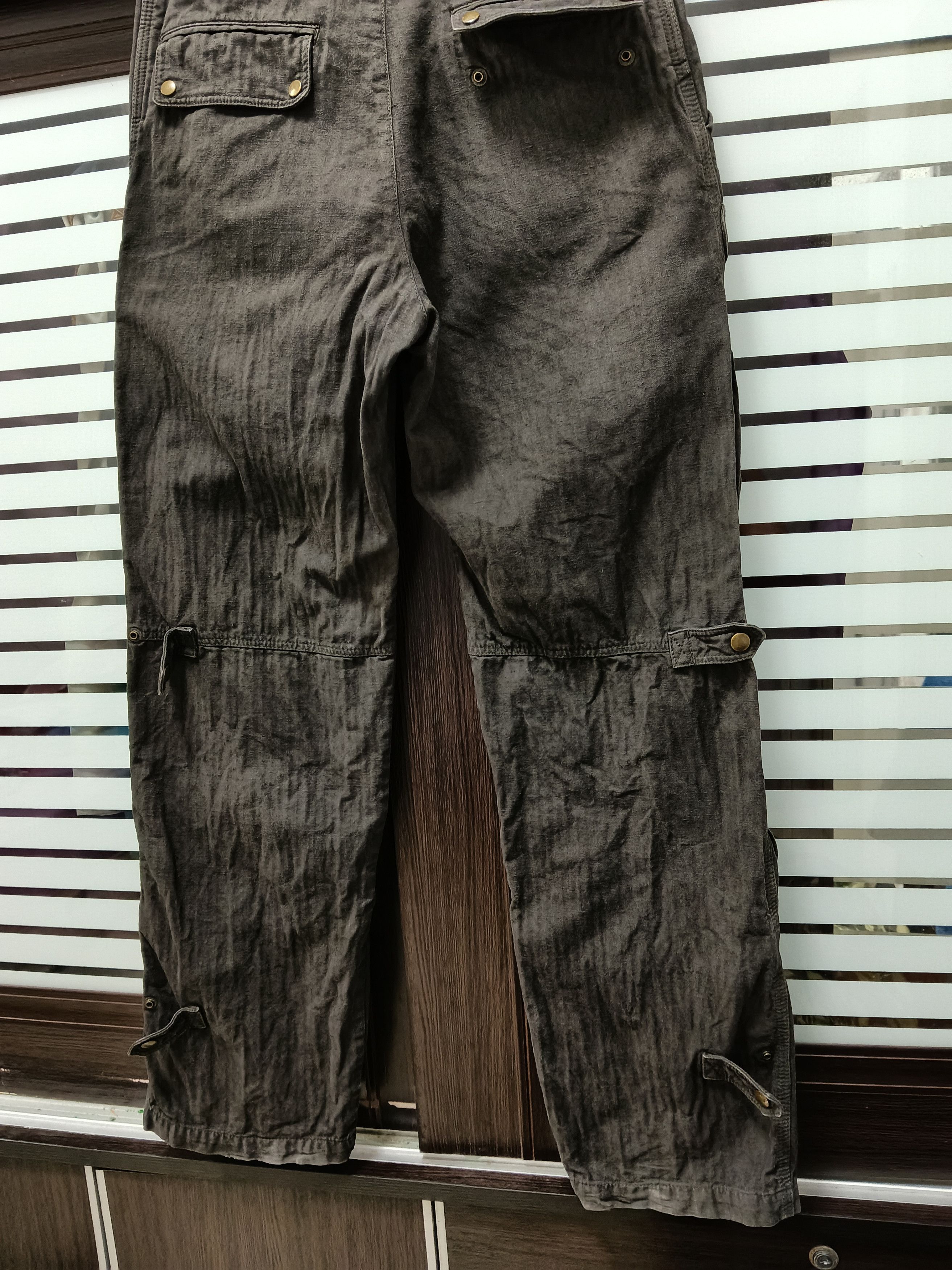 Kiminori Morishita 💥Halb by Kiminori Morishita Bondage Herringbone Pants💥 Size US 31 - 7 Thumbnail