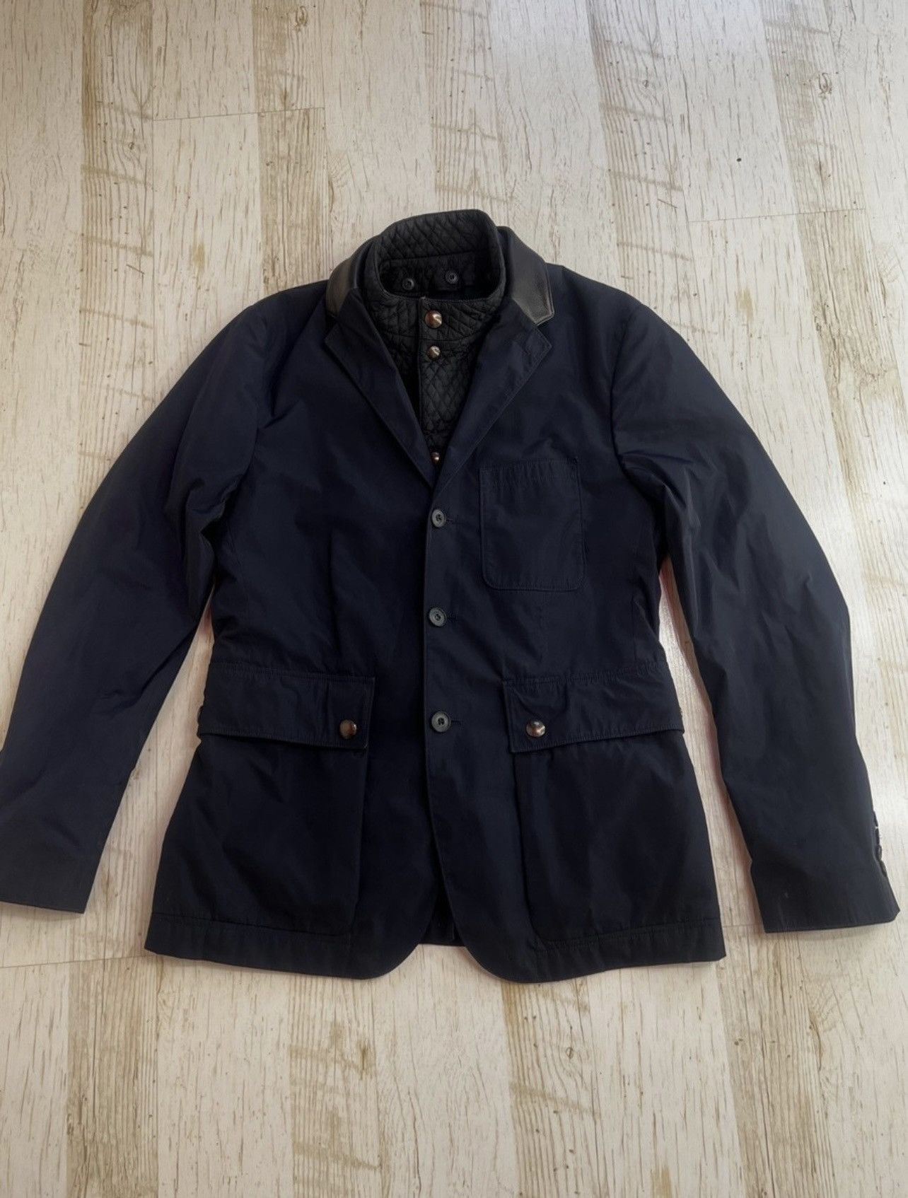 Burberry Burberry Lightweight Jacket Blazer Navy Removable Liner Size US S / EU 44-46 / 1 - 4 Thumbnail