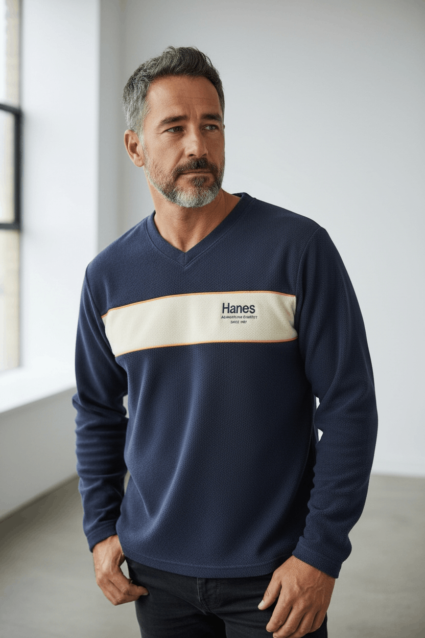 Hanes 2000's HANES Classic Retro Fleece Sweatshirts Pullover Size US M / EU 48-50 / 2 - 1 Thumbnail