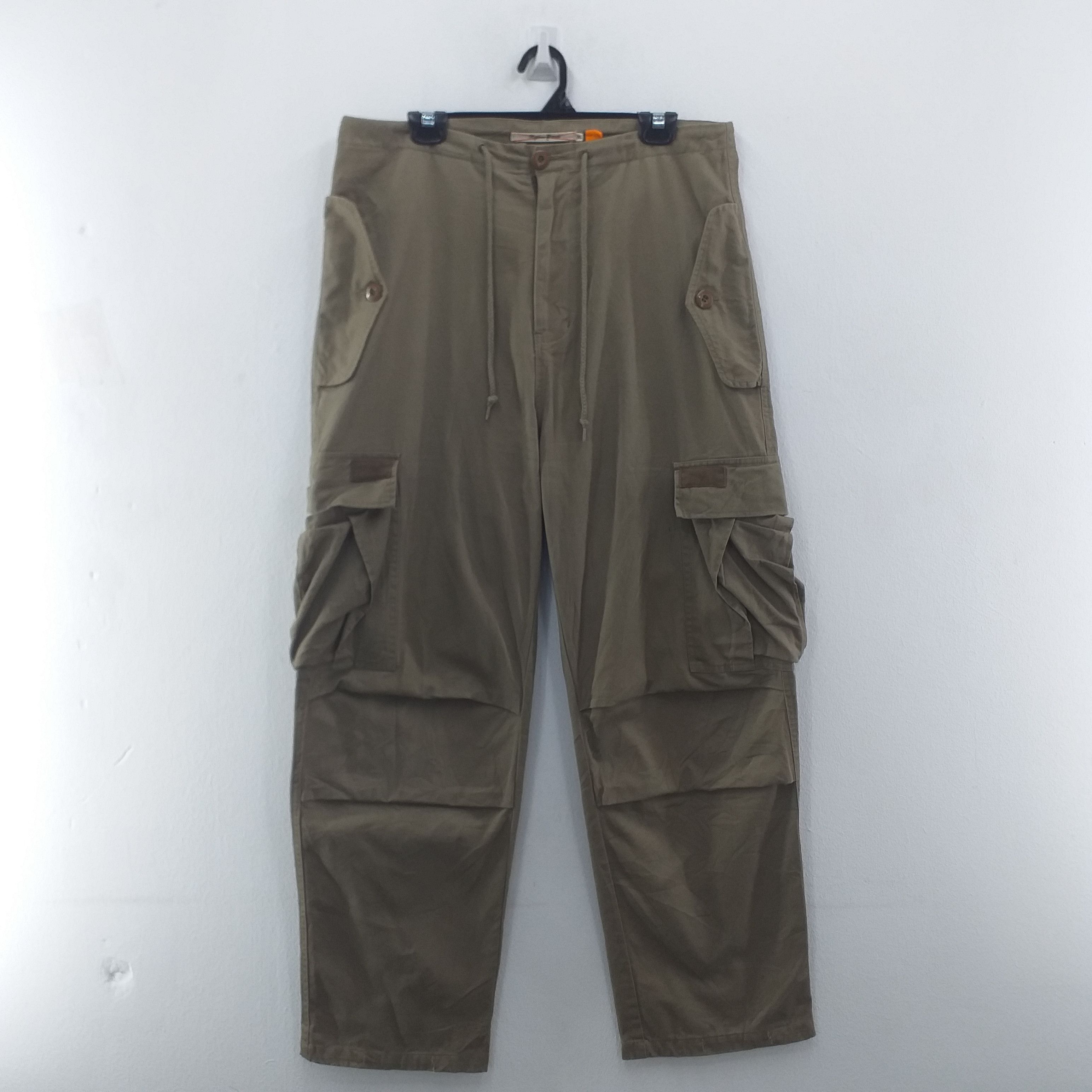 Japanese Brand Vintage Roughness Troop Japanese Cargo Pockets Pants -CP031 Size US 35 - 1 Thumbnail