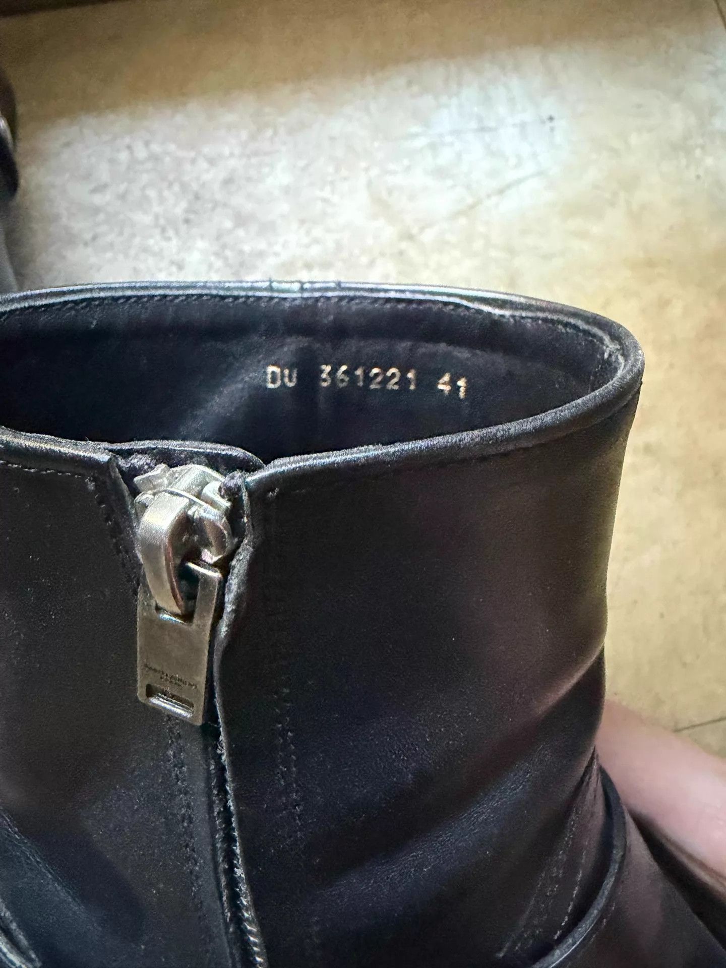 Saint Laurent Paris SLP Classic Ring Buckle Boot 41 (Sole Print