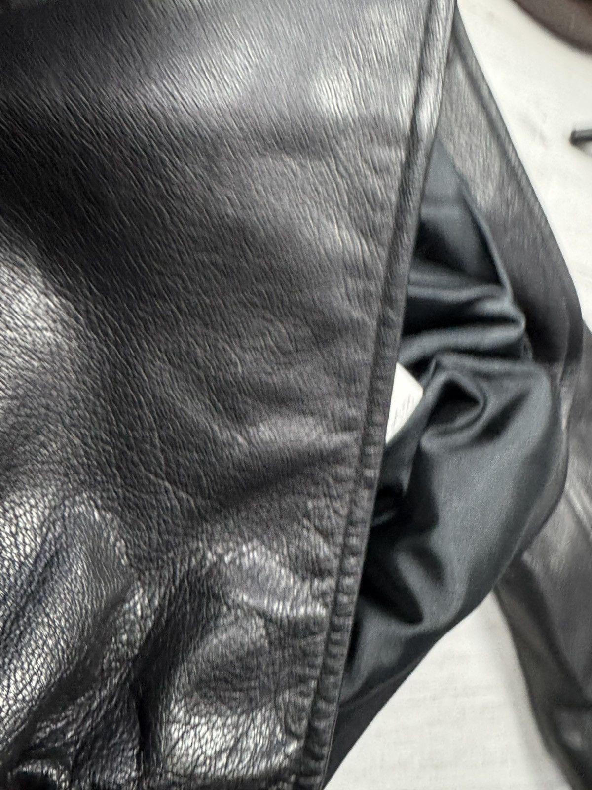 Leather Vintage Avantgarde Biker Cropped Leather Jacket Size US S / EU 44-46 / 1 - 8 Thumbnail
