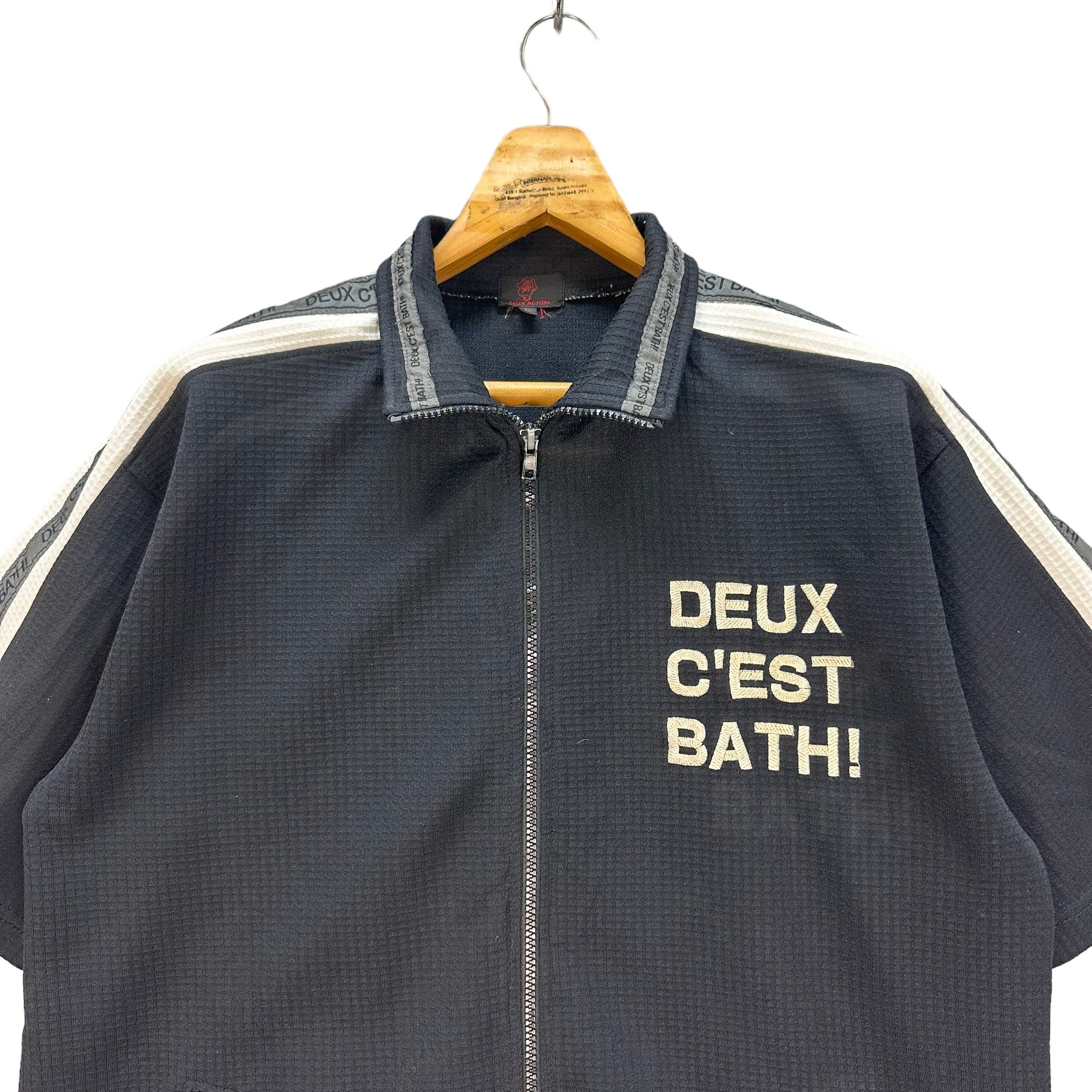 Japanese Brand DEUX ACTION Circle Big Logo SS Zipper Jacket #8493-011 Size US L / EU 52-54 / 3 - 4 Thumbnail