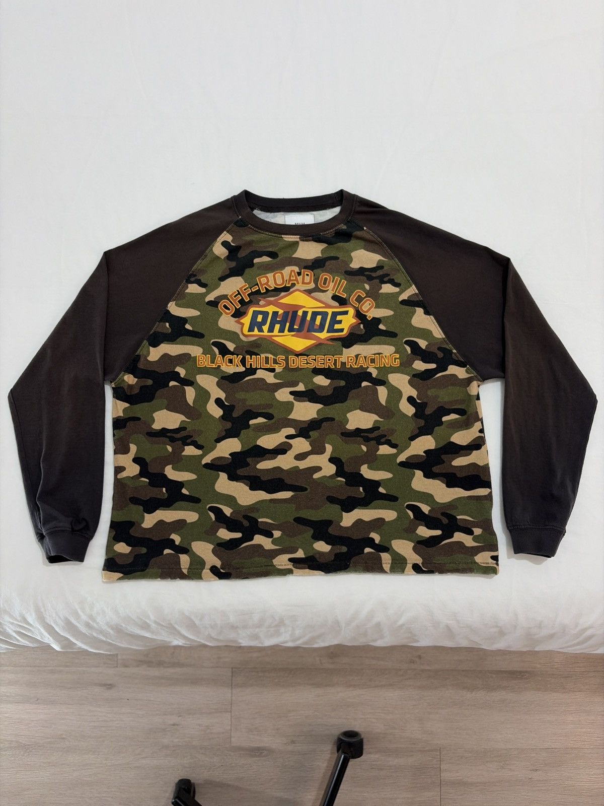 Rhude Rhude Camo Off Road Oil Black Hills Desert Racing Longsleeve Size US M / EU 48-50 / 2 - 1 Thumbnail