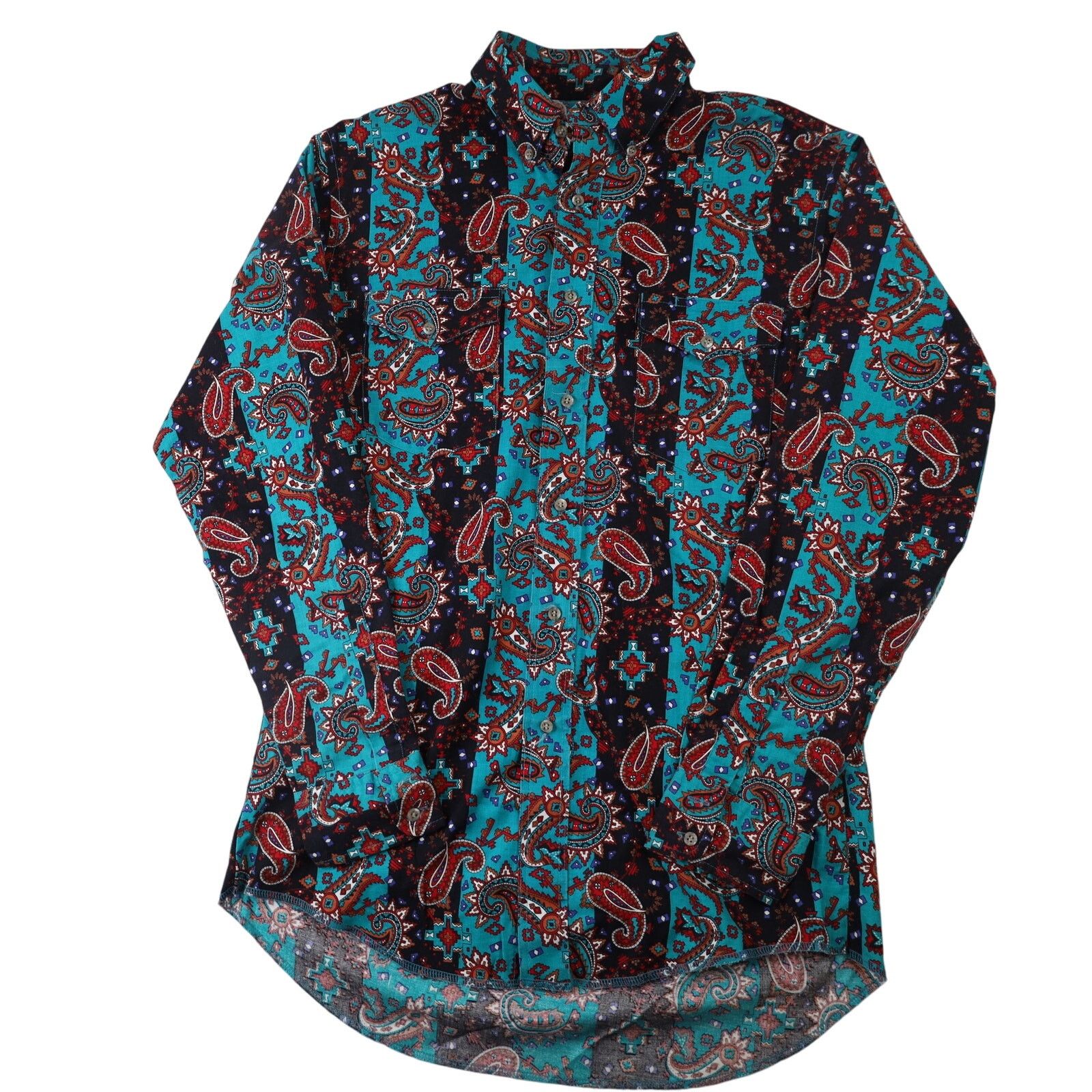 Vintage × Wrangler Vintage Wrangler Aztec Paisley Southwestern Button Up Shirt Size US M / EU 48-50 / 2 - 1 Thumbnail