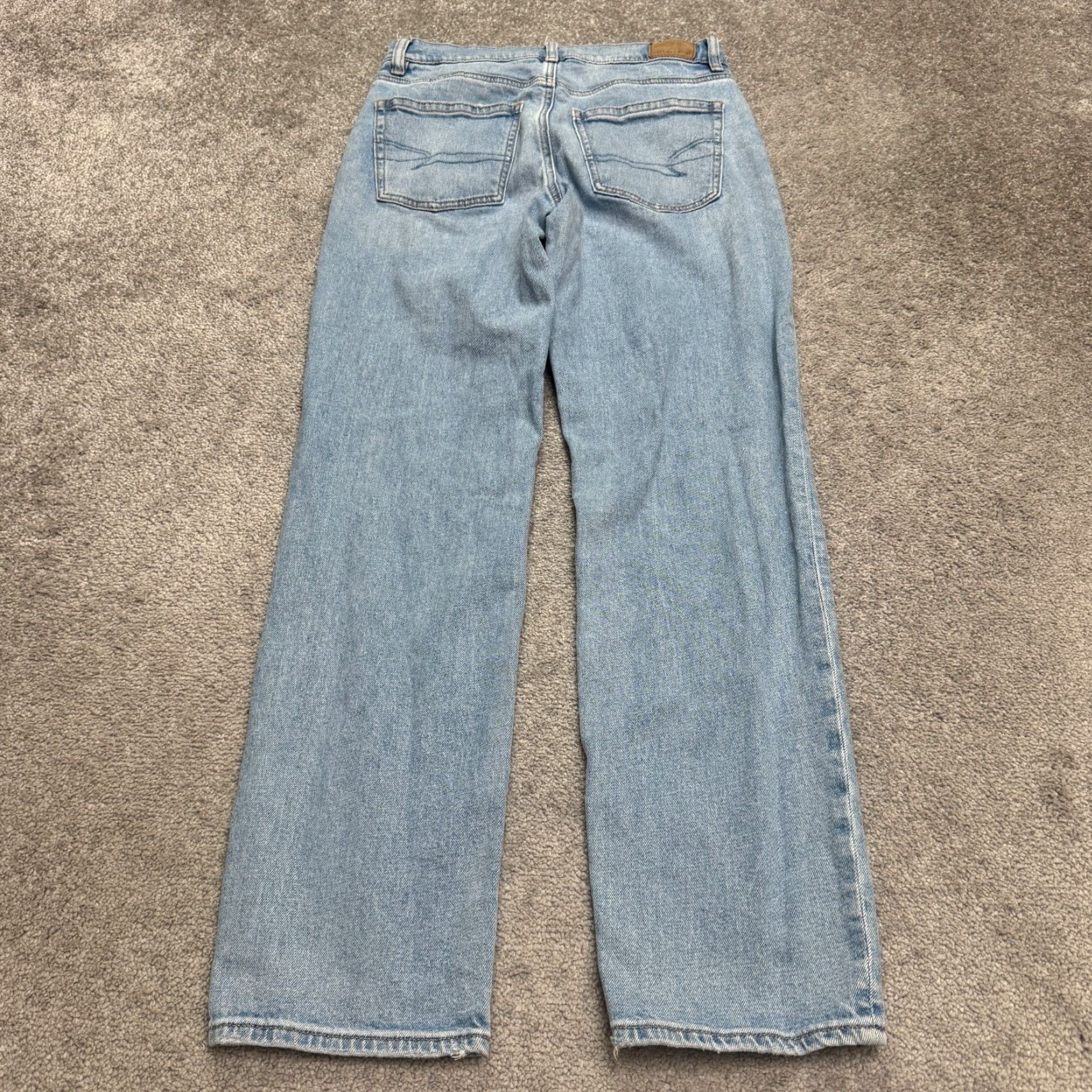 American Eagle Outfitters American Eagle Outfitters High Rise Straight Jeans Women’s 4 29x30 Blue Denim Size 29" - 2 Thumbnail