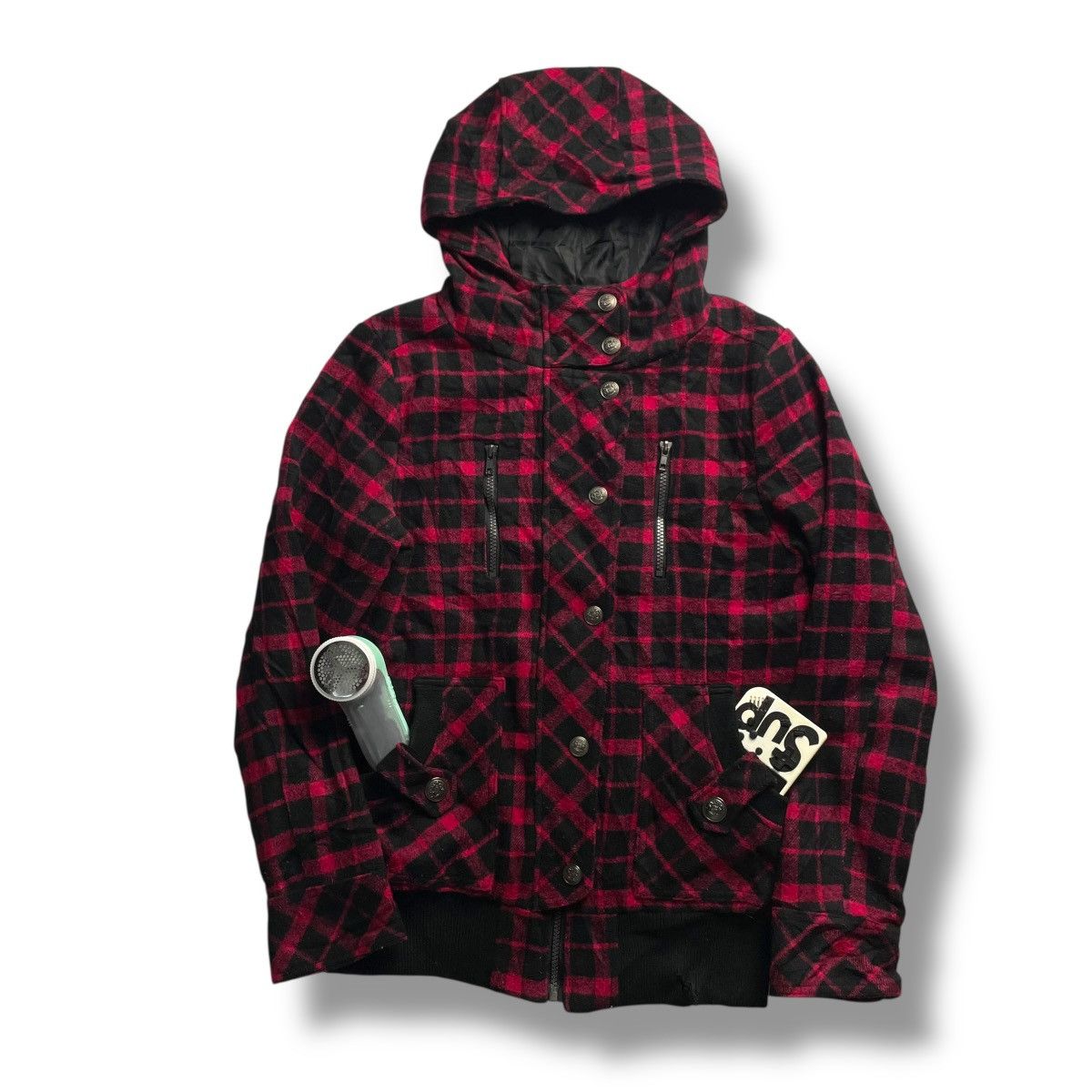20471120 SKY BOMBER TARTAN PUNK SEDITIONARIES WOOL FULL ZIP JACKET Size US L / EU 52-54 / 3 - 1 Thumbnail