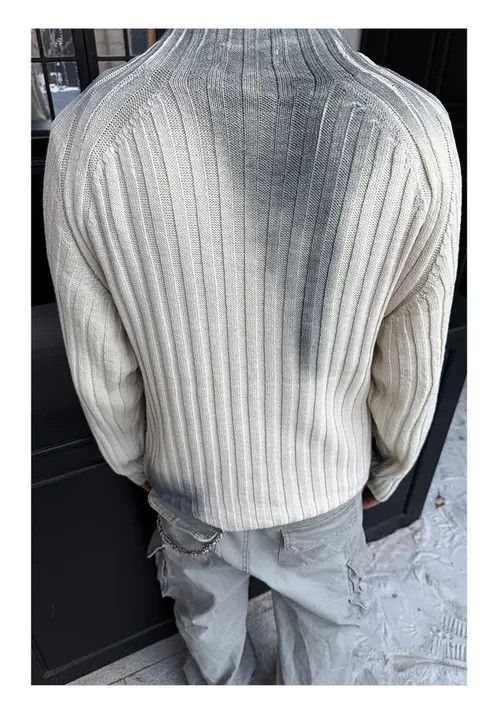 VIBE Tie Dye Stripe Knit Sweater Size US L / EU 52-54 / 3 - 2 Thumbnail