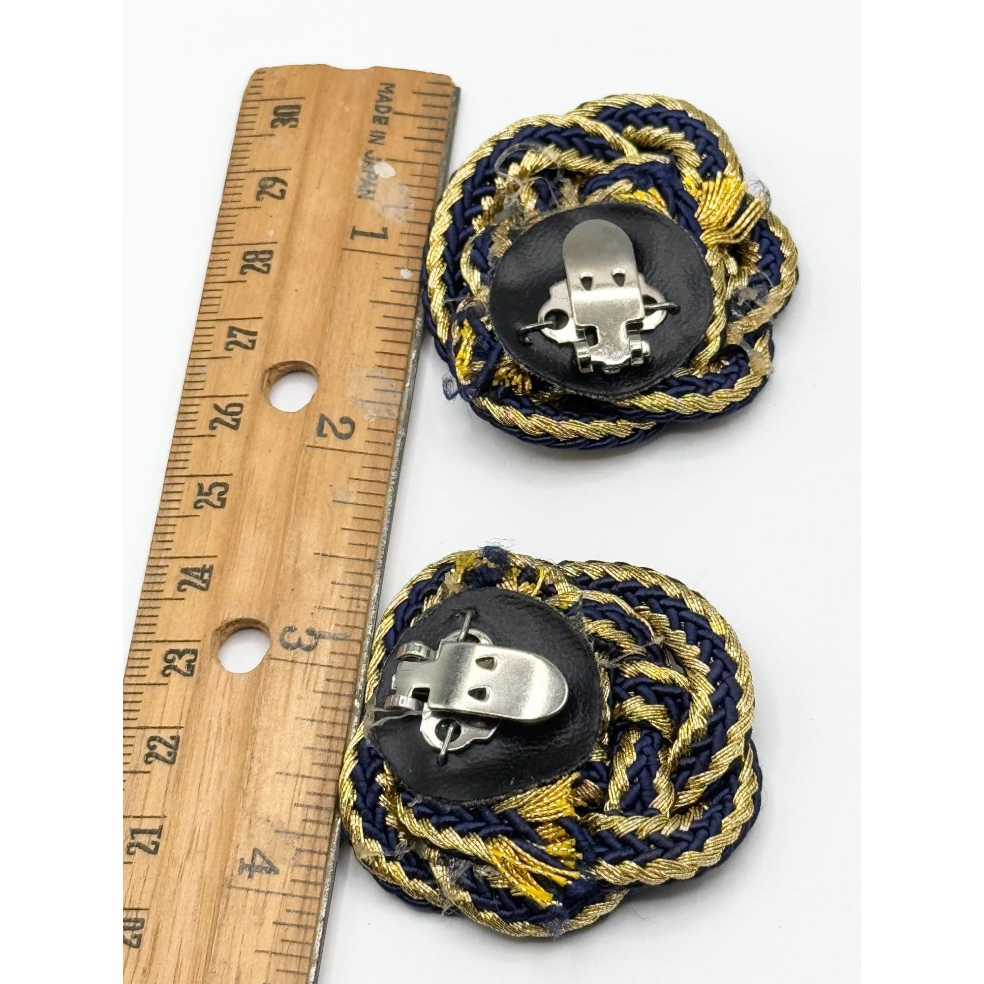 Vintage Vintage estate metallic braided shoe clips Size ONE SIZE - 3 Thumbnail
