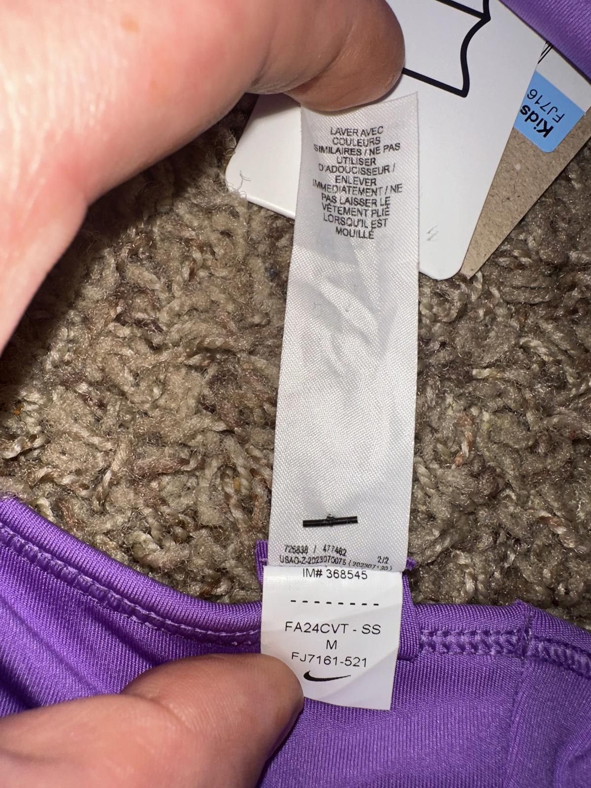 Nike Nike Swoosh Girls' Sports Bra Sample Size ONE SIZE - 7 Thumbnail