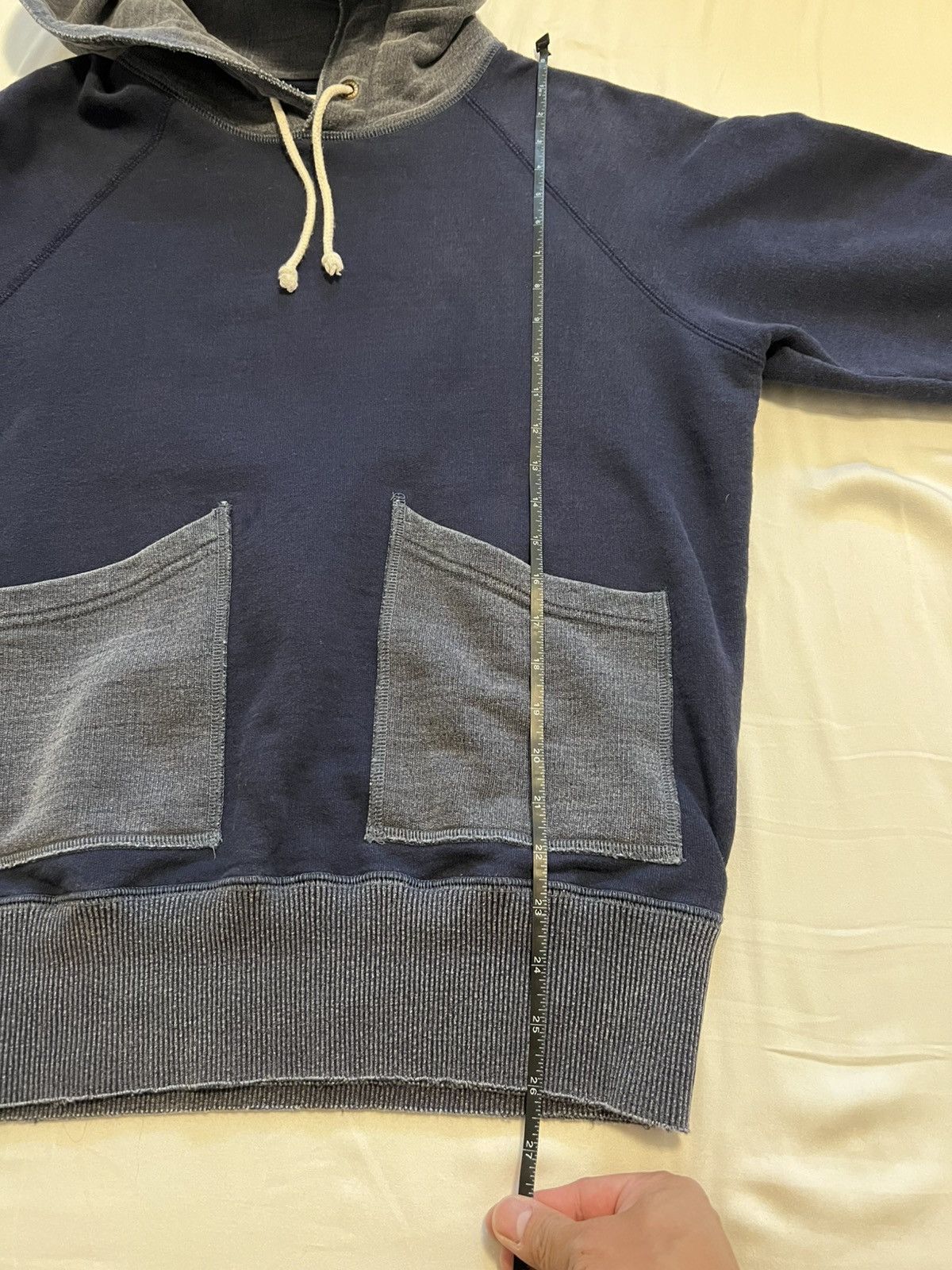 Aime Leon Dore ALD Two-tone Patch Pocket Indigo Hoodie Size US S / EU 44-46 / 1 - 5 Thumbnail