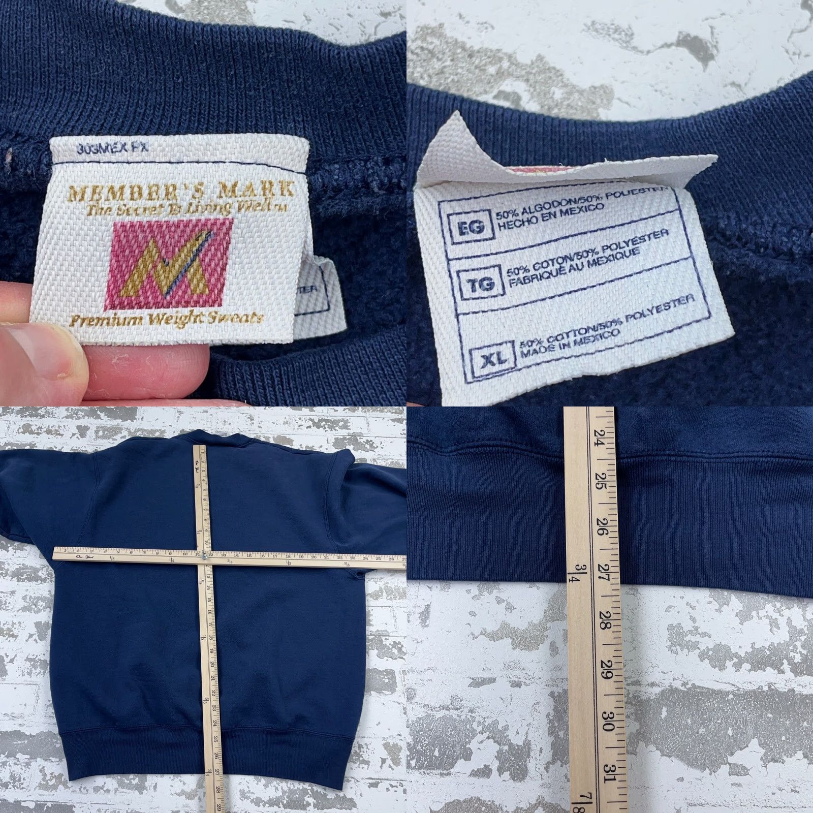 Vintage Vintage Member's Mark Blue Graphic Print Crewneck Sweatshirt Men XL All Seasons Y2K Deer Hunting Size US XL / EU 56 / 4 - 8 Thumbnail