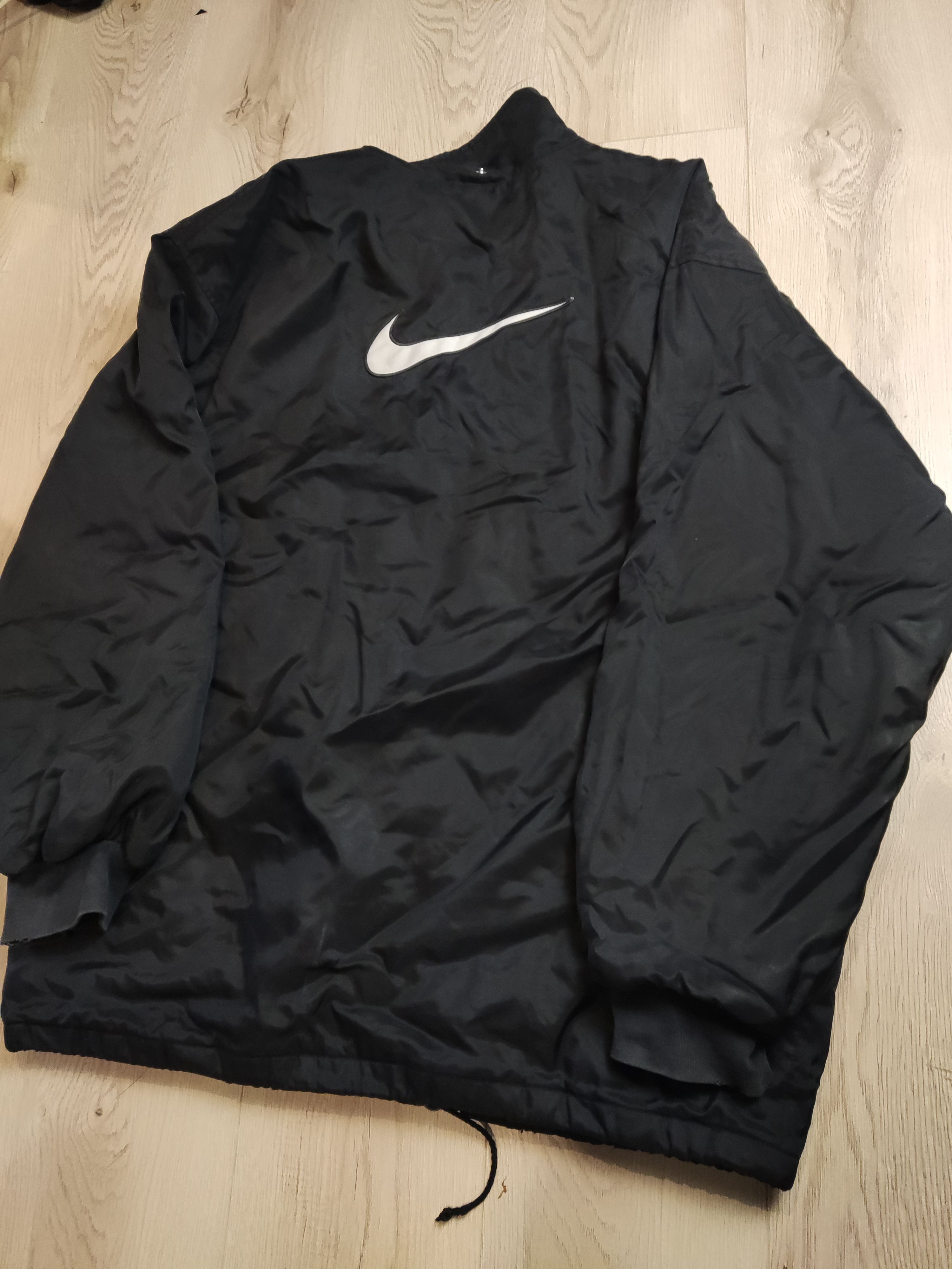 Japanese Brand × Nike Vintage NIKE 90s oversized distressed swoosh logo bomber zip Size US L / EU 52-54 / 3 - 1 Thumbnail