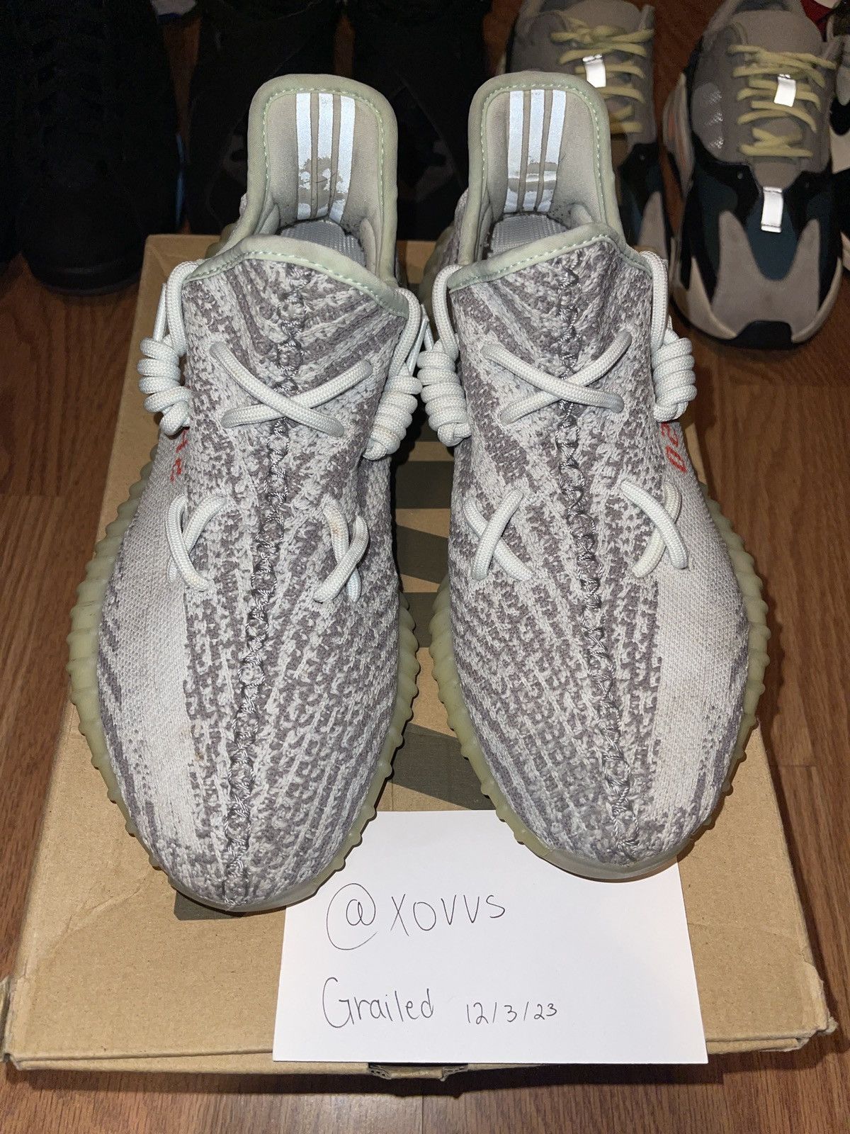 yeezy v2 blue tint