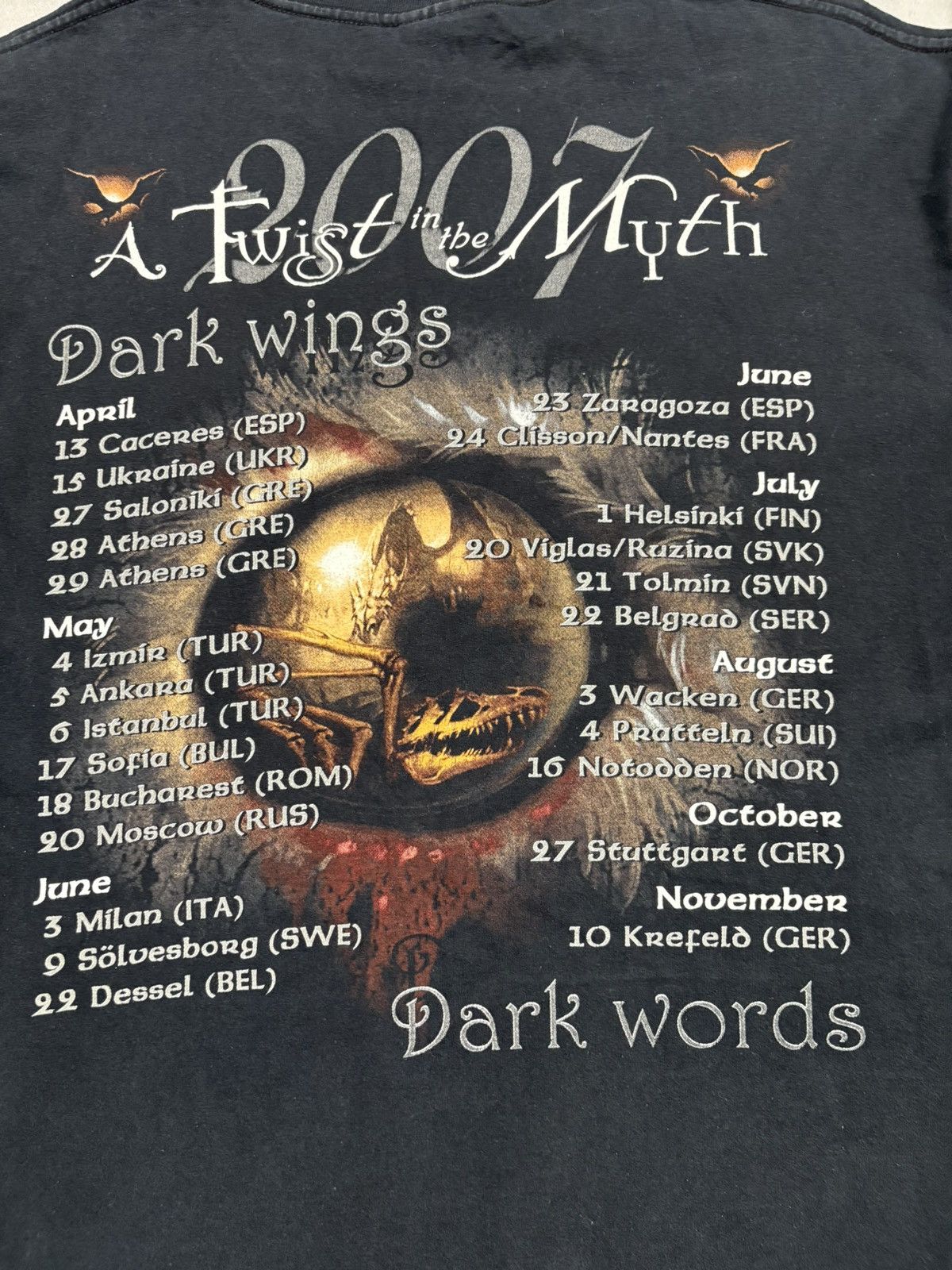 Band Tees Blind Guardian Twist In The Myth European Tour 2007 Vintage Size US XL / EU 56 / 4 - 12 Thumbnail