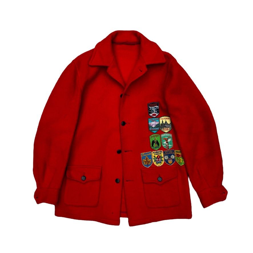 Hudsons Bay HISTORIC 1940s Hudson's Bay Railway Patches Wool Coat Size US L / EU 52-54 / 3 - 1 Thumbnail