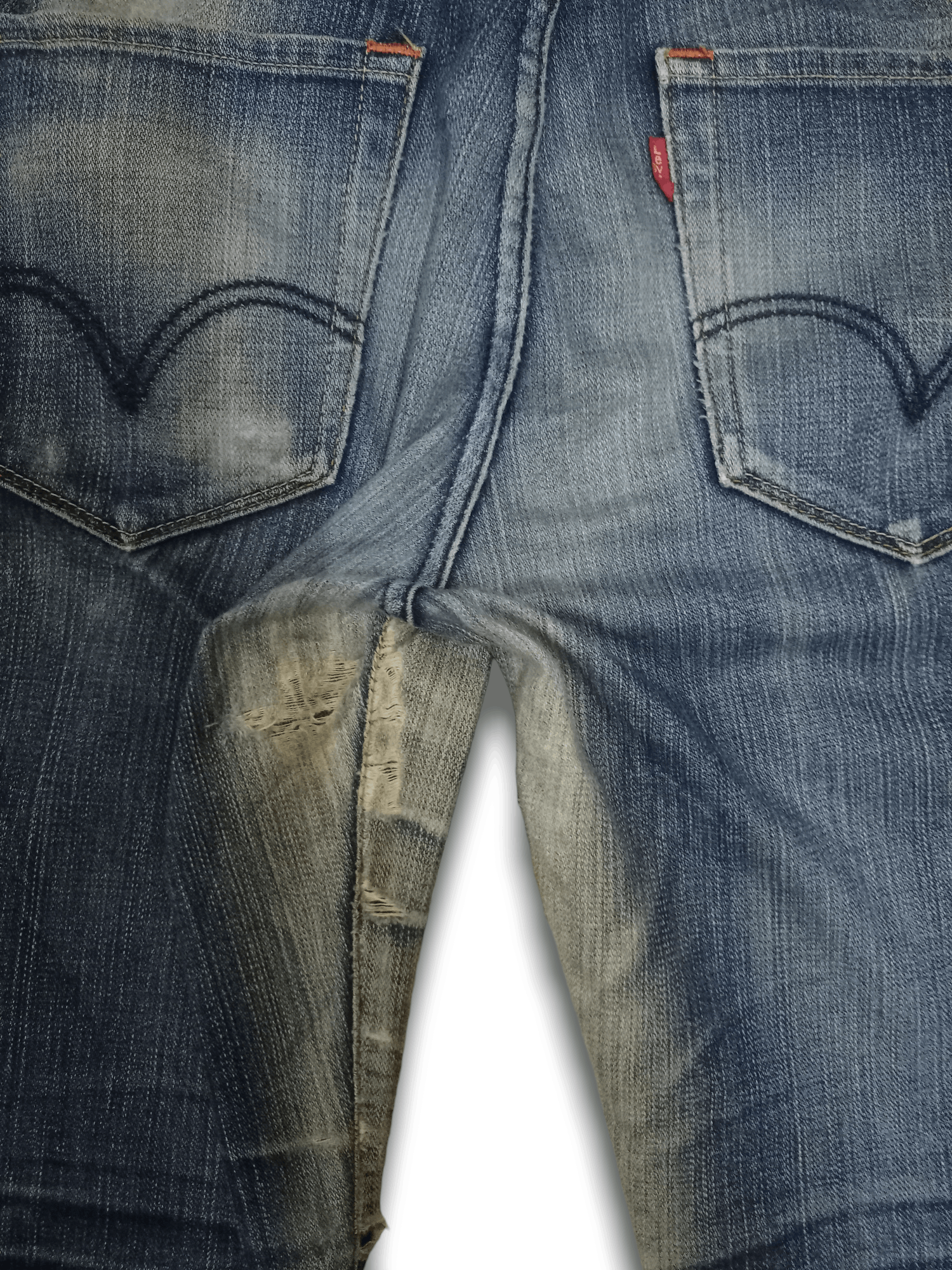 Levi's × Levi's Vintage Clothing Vintage 90s Levis 517 Mud Wash Distressed Flare Jeans 34x32 Size US 34 / EU 50 - 8 Thumbnail