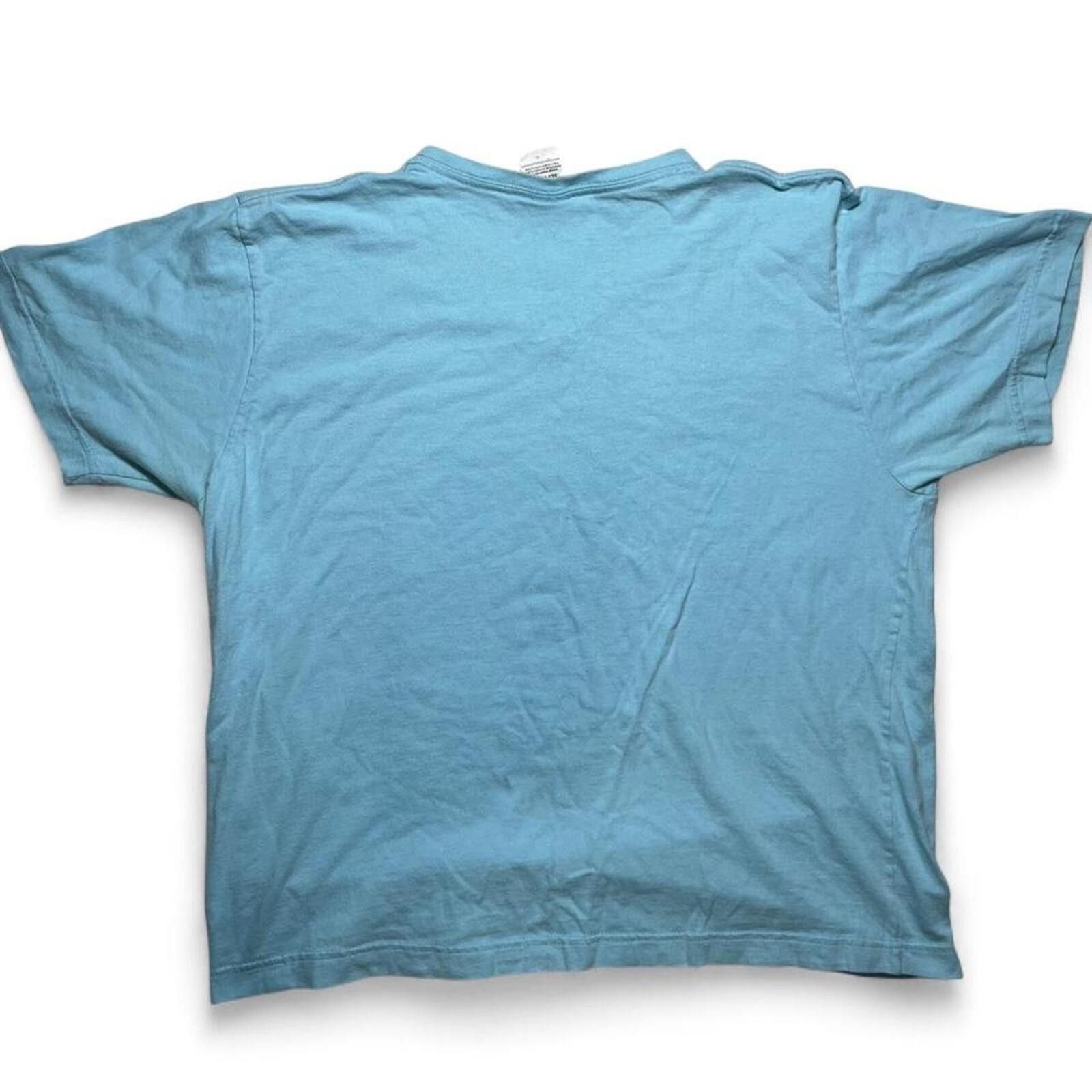 Champion Y2K Champion Light Blue V-Neck T-Shirt Size XL Size US XL / EU 56 / 4 - 2 Thumbnail