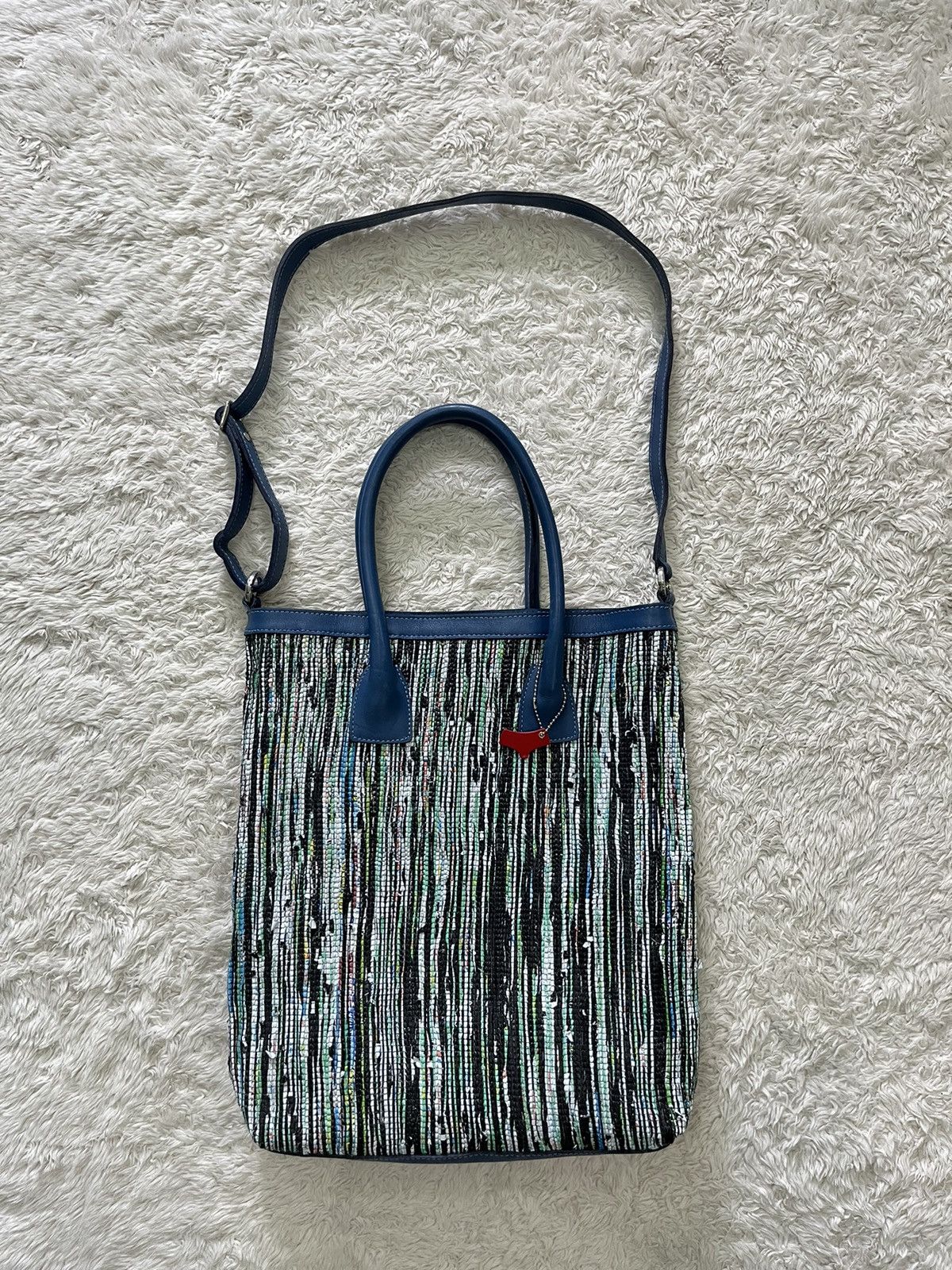 Japanese Brand × Leather braghetterosse "discontinued model" recycled sling tote bag Size ONE SIZE - 1 Thumbnail
