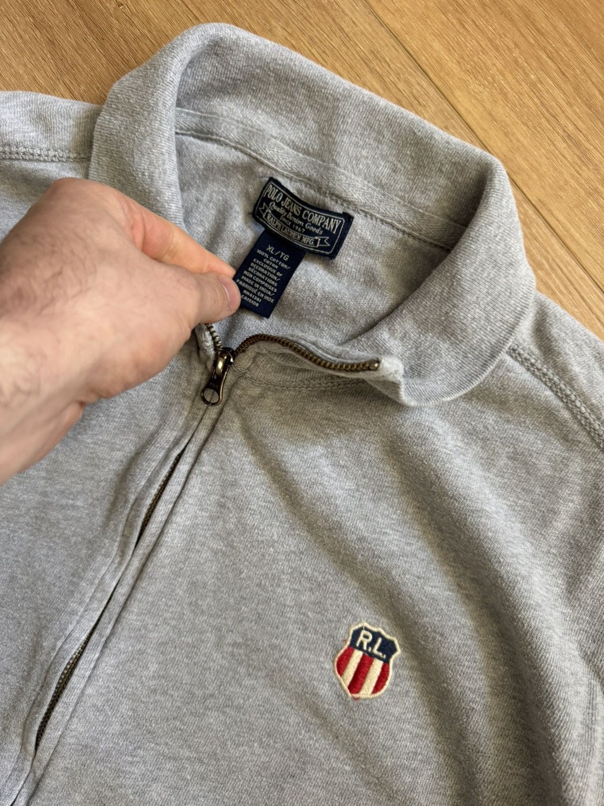 Polo Ralph Lauren Vintage Polo ralph lauren zip up sweater Size US XL / EU 56 / 4 - 2 Thumbnail