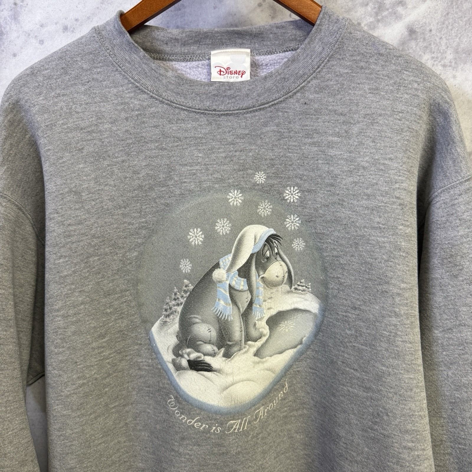 Disney Vintage Disney Eeyore Sweatshirt Adult Medium 21.5x27 Gray Size US M / EU 48-50 / 2 - 1 Thumbnail