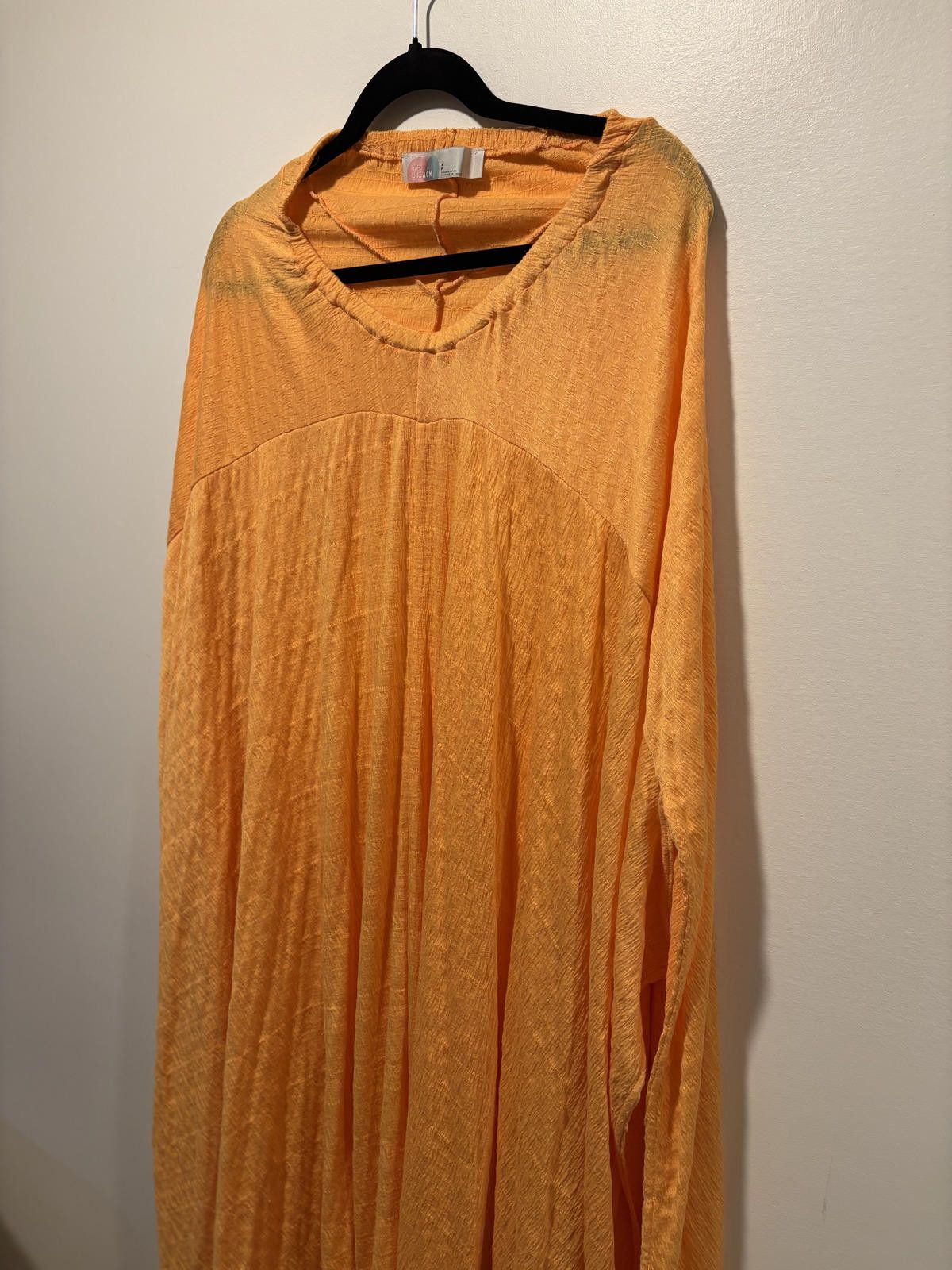 Free People Free People Beach Orange Coverup Tunic OSFM Size ONE SIZE - 5 Thumbnail
