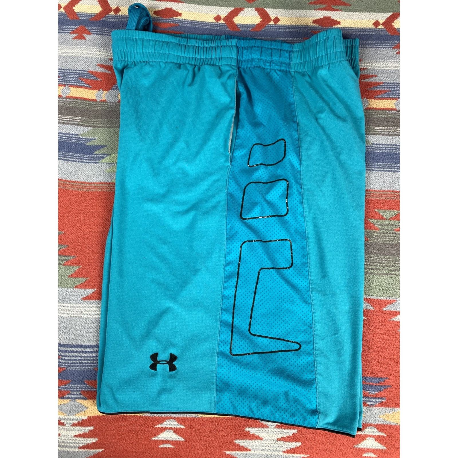 Under Armour VINTAGE UA Under Armour Mens Athletic Shorts Gym Basketball Loose XL Aqua Athletic Mens XL Blue Size US 36 / EU 52 - 3 Thumbnail