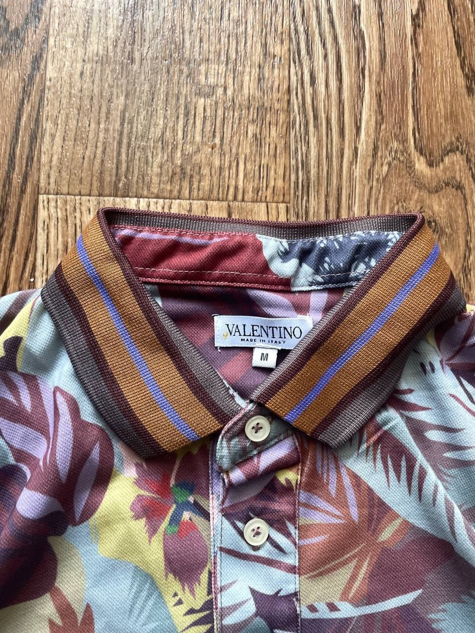 Valentino Valentino Polo Shirt/ Floral Design Size US M / EU 48-50 / 2 - 3 Thumbnail
