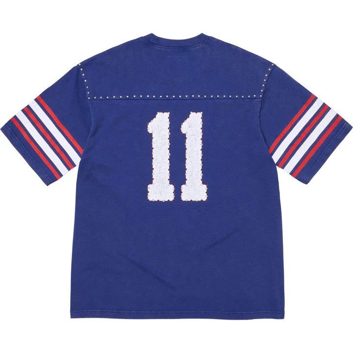 Supreme Supreme Studded Short Sleeve Football Top Blue Red Size XL Size US XL / EU 56 / 4 - 2 Thumbnail