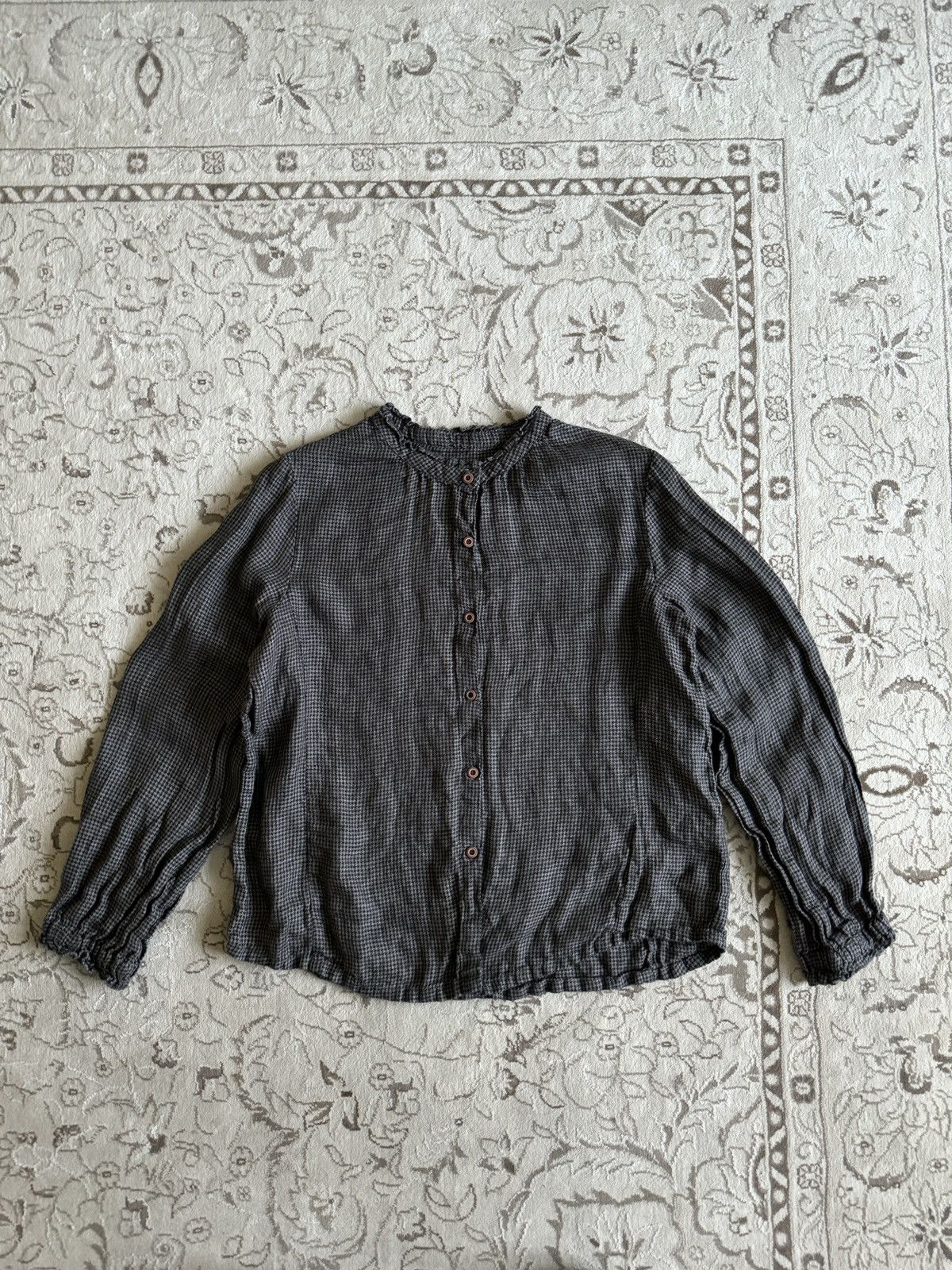 Japanese Brand Yitai Linen Plaid Button Up Shirt Size M / US 6-8 / IT 42-44 - 1 Thumbnail