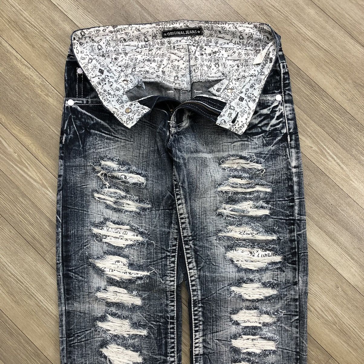 If Six Was Nine × Japanese Brand × Le Grande Bleu (L.G.B.) Crazy🔥 Y2K Original Jeans Distressed Faded Acid Wash Jeans Size US 28 / EU 44 - 8 Thumbnail
