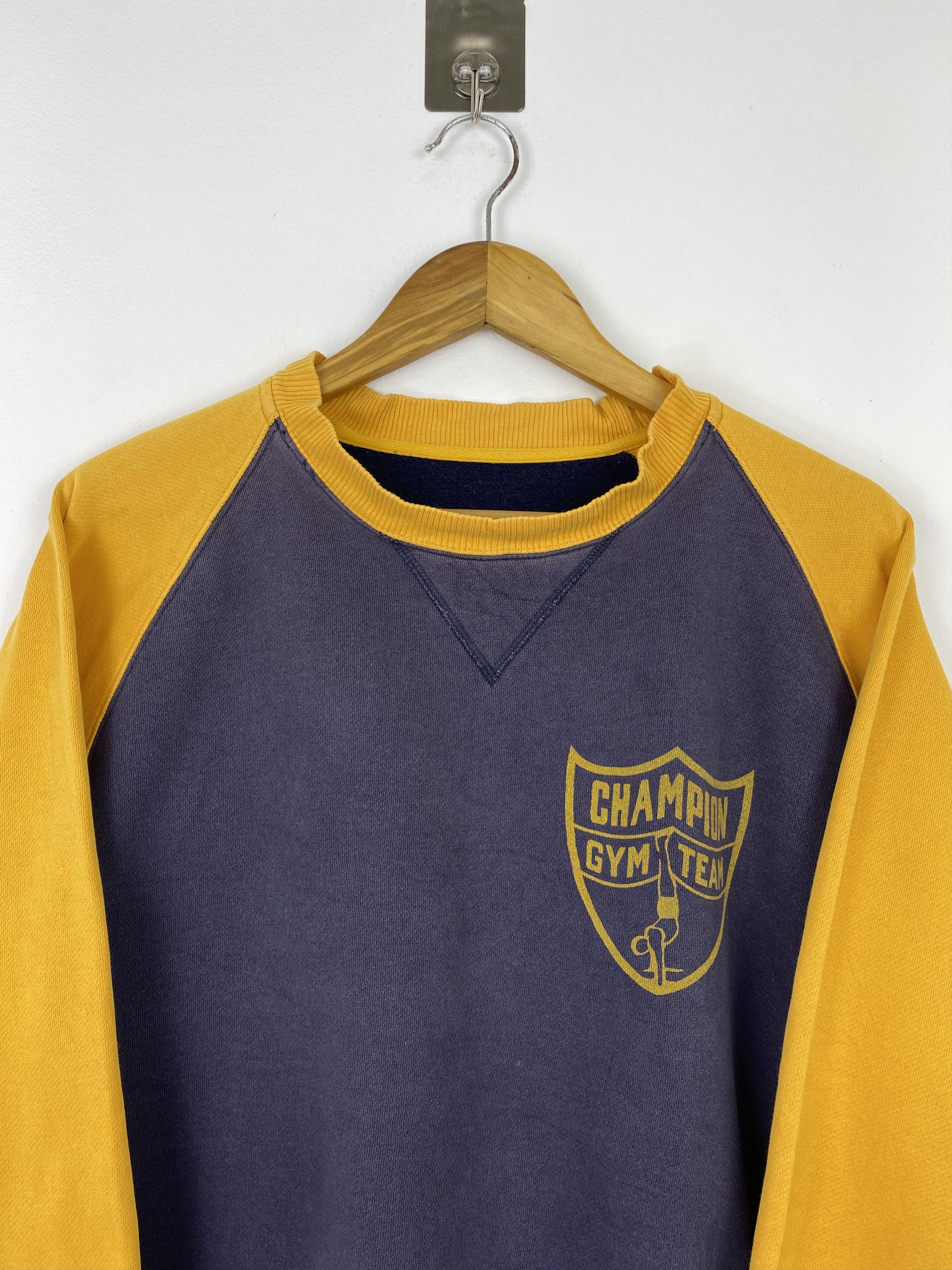 Champion Vintage 80s Champion Gym Team Pullover Sweatshirt SH0475 Size US L / EU 52-54 / 3 - 2 Thumbnail