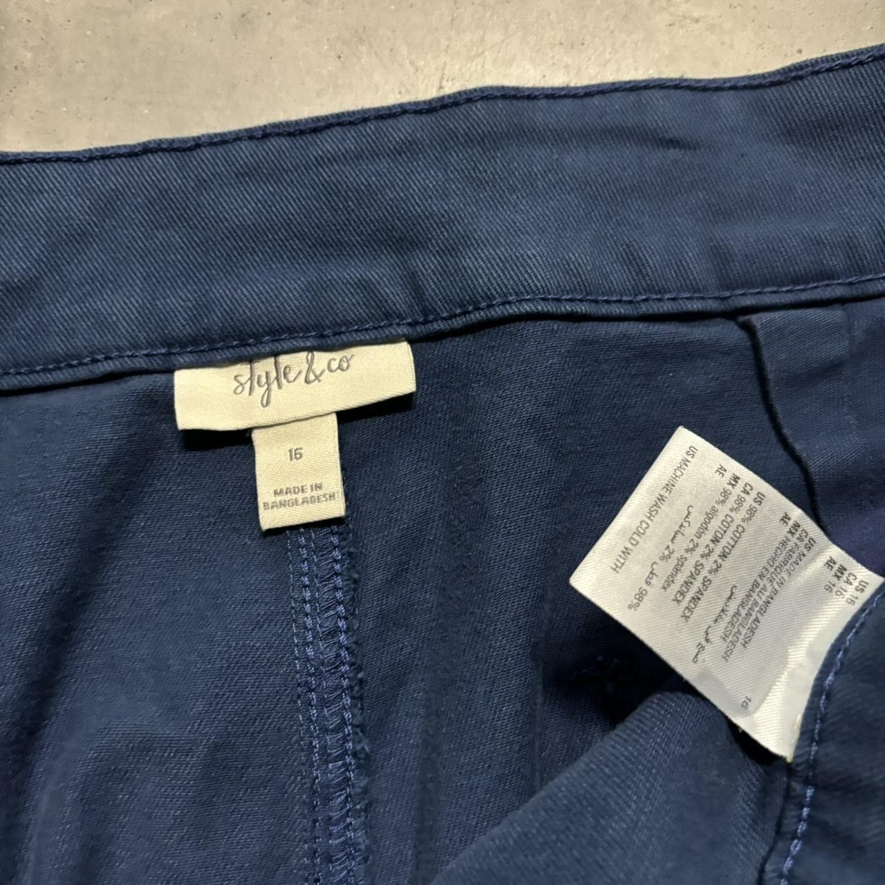 Japanese Brand × Vintage Crazy Vintage Y2K/2000s Baggy Blue Skater Cargo Pants! Size US 36 / EU 52 - 8 Thumbnail