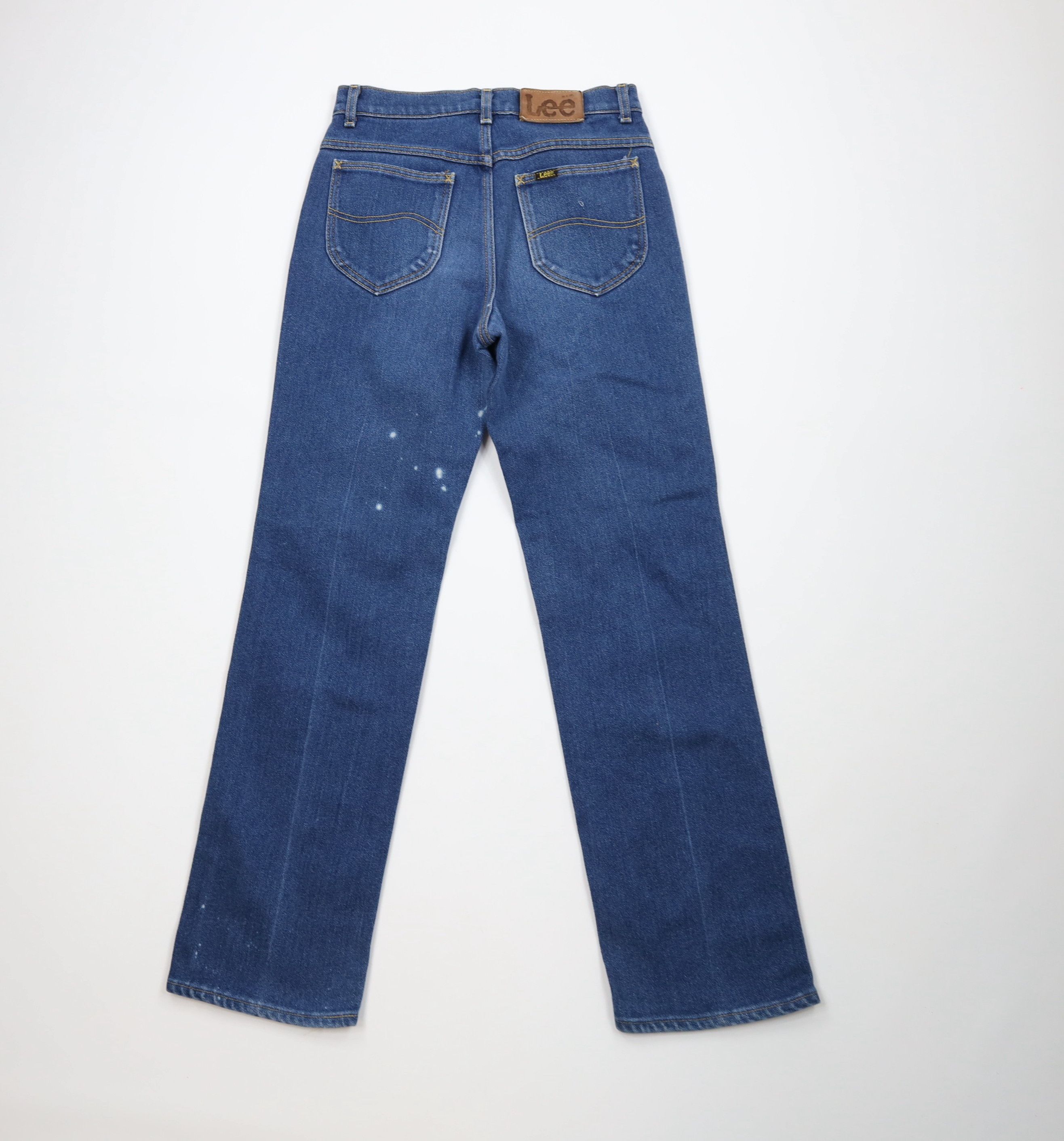 Lee Vintage 70s Lee Distressed Flared Denim Jeans Blue USA Size 27" / US 4 / IT 40 - 10 Thumbnail