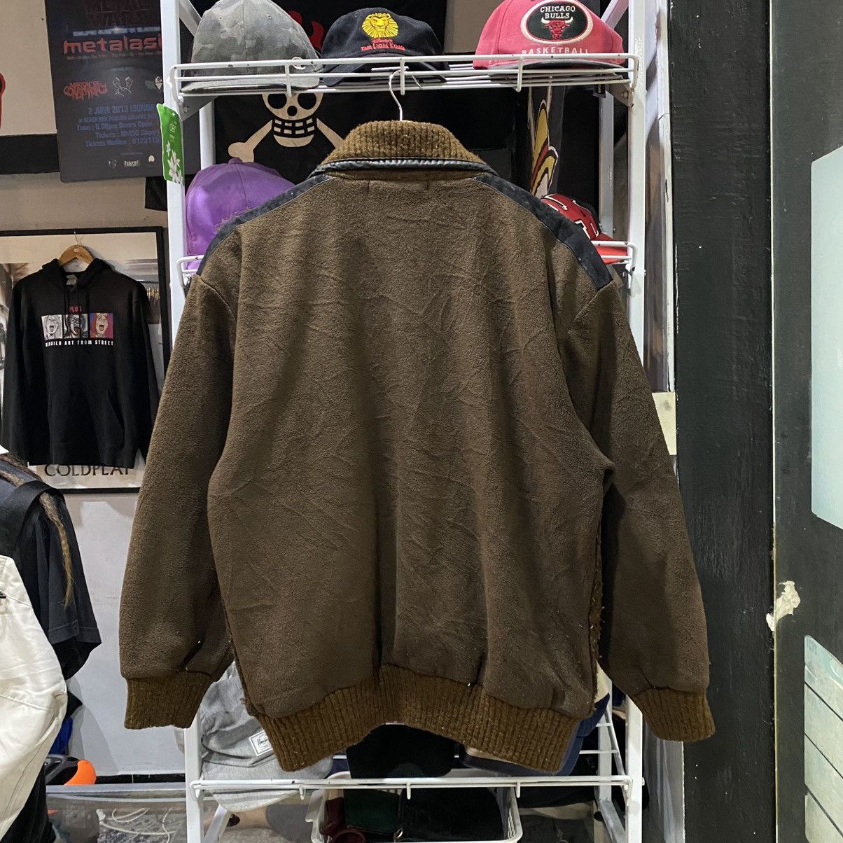 Valentino × Vintage Vtg 80/90 Rudolph Valentino Patchwork Knit Fleece Sweater Size US M / EU 48-50 / 2 - 2 Thumbnail
