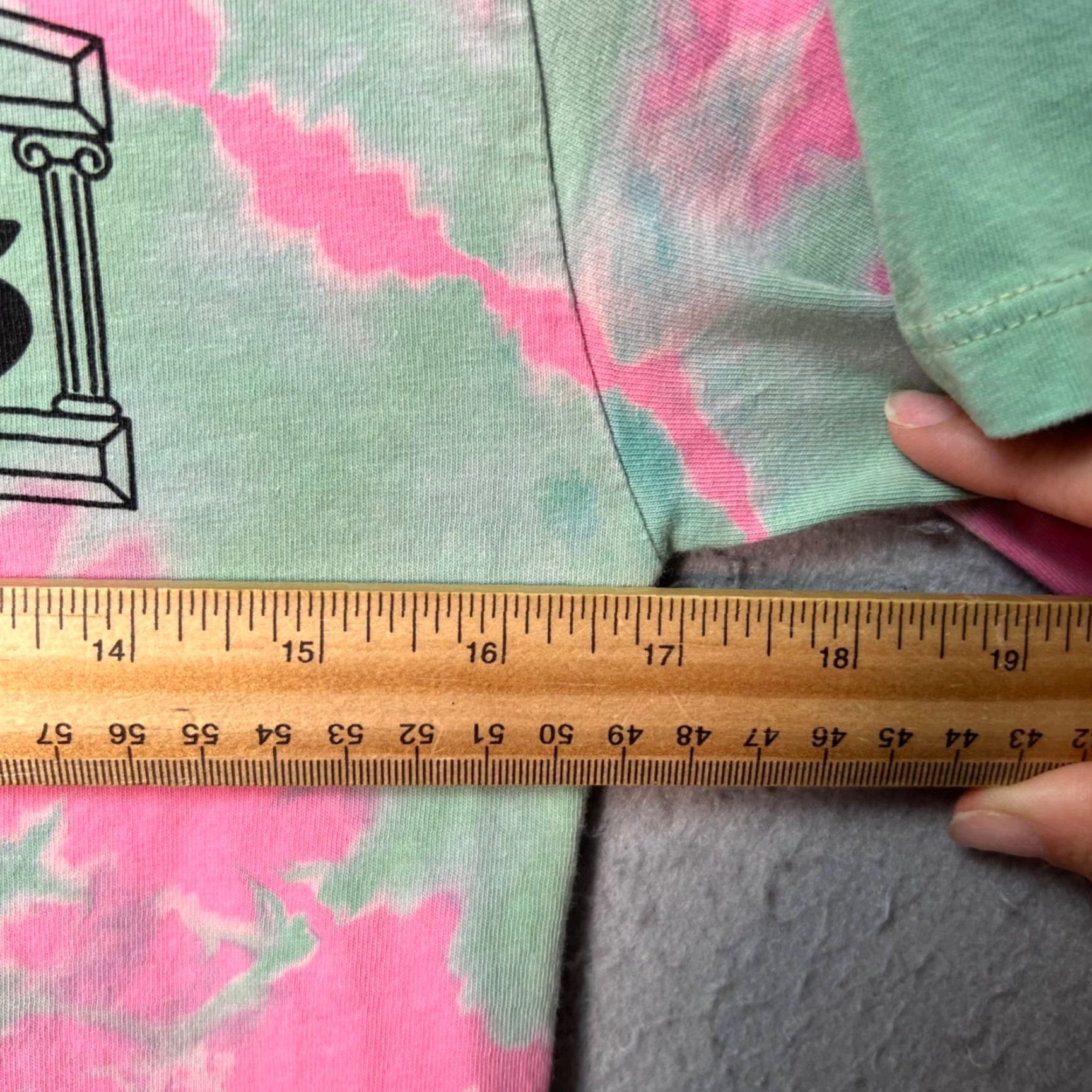 Aries VINTAGE Aries Mens 2XS Tie-Dye T-Shirt Short Sleeve Pink Green Crew Neck Shirt Mens XS Size US XXS / EU 40 - 6 Thumbnail
