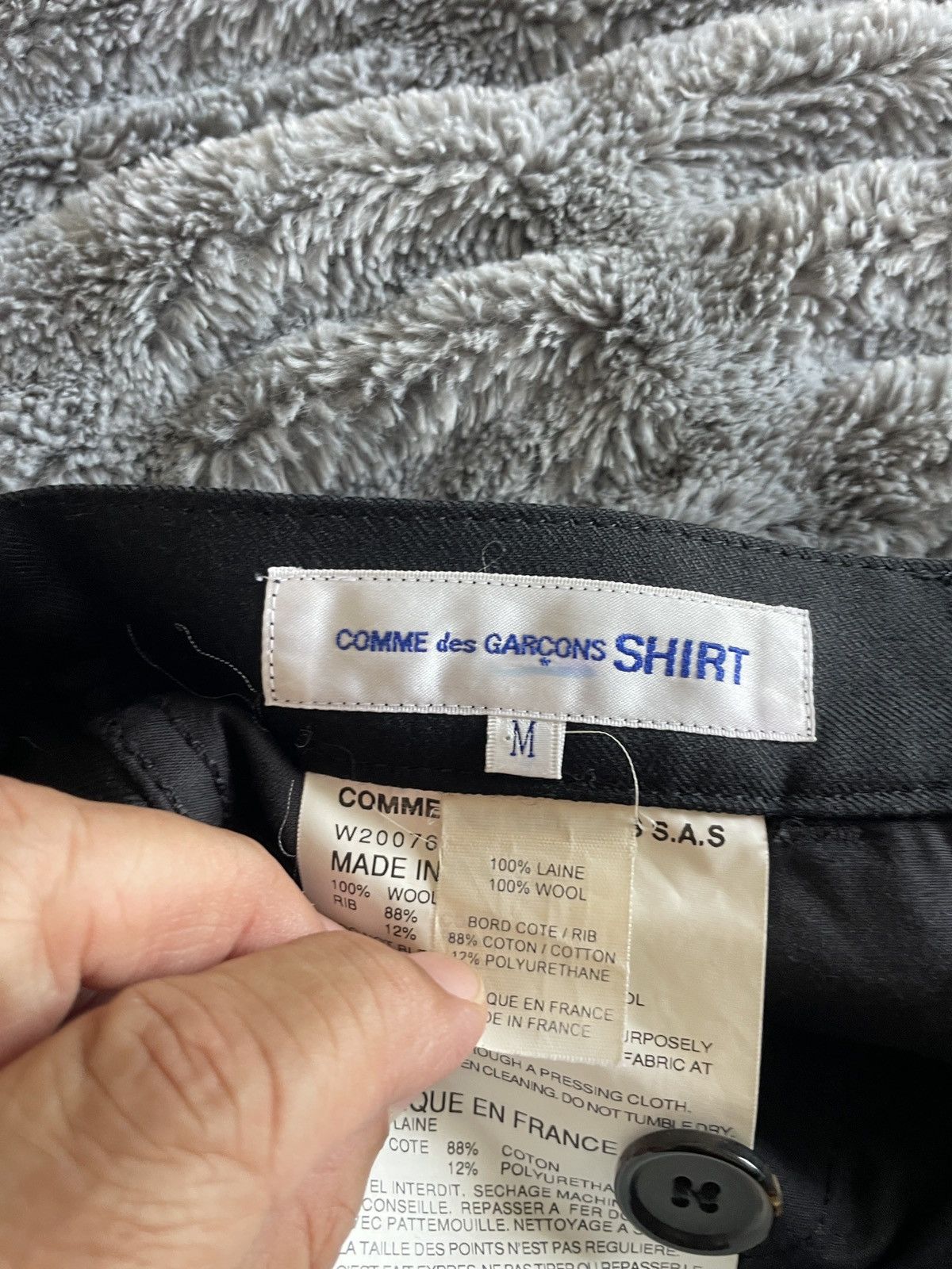 Comme des Garcons SHIRT CDG SHIRT wool pant Joggers Size US 34 / EU 50 - 6 Thumbnail