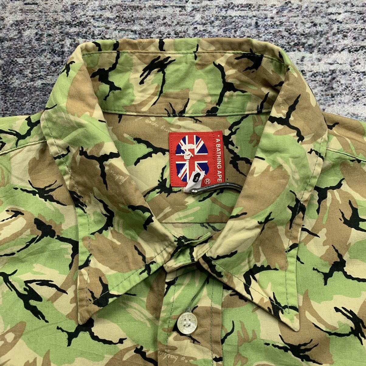 Bape vintage og bape camouflage Button Up Shirt long sleeve Size US M / EU 48-50 / 2 - 6 Thumbnail