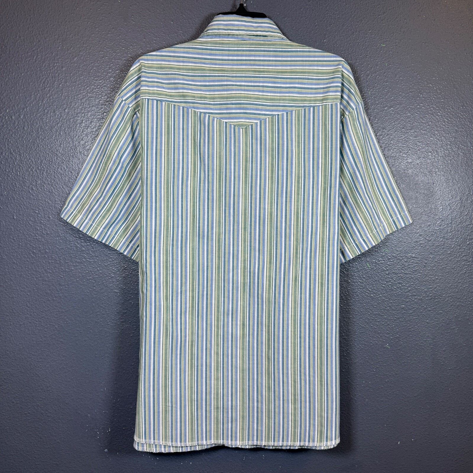 Wrangler Wrangler XXL green/blue/white flannel short sleeve Shirt Size US XXL / EU 58 / 5 - 6 Thumbnail