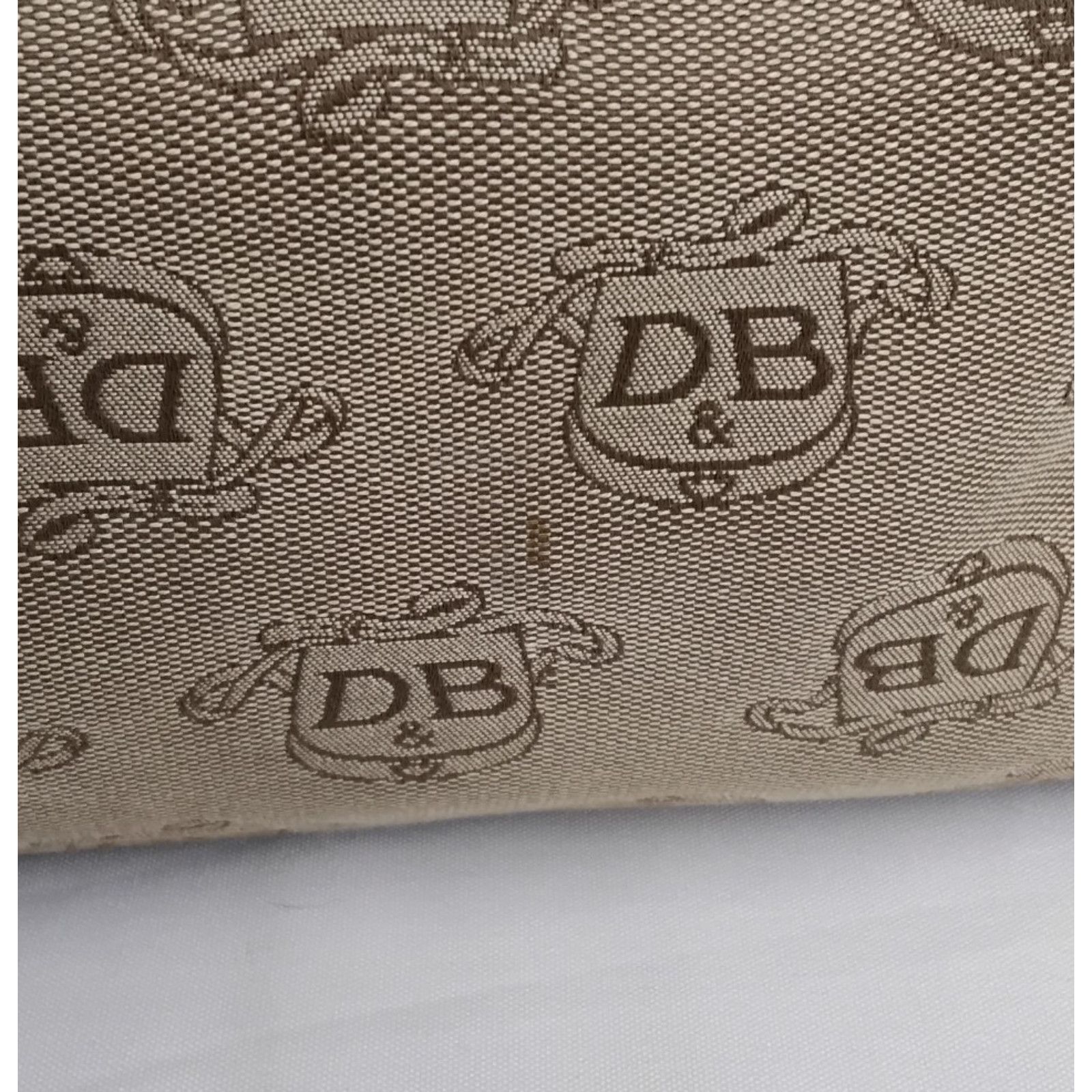 Dooney & Bourke Dooney & Bourke Jacquard Satchel Bag Brown DB Logo Canvas Size ONE SIZE - 8 Thumbnail