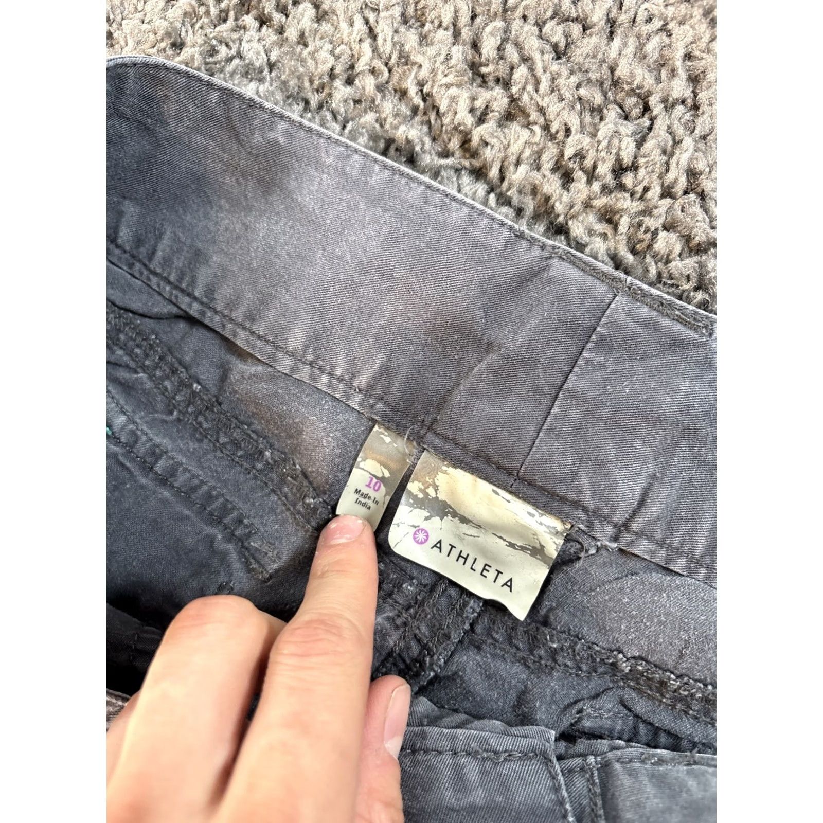 Athleta Athleta Capri Pants Womens 10 Gray Activewear Pocket Flared Capri Pockets Hiking Athletic Comfort Lightweight Size 32" / US 10 / IT 46 - 6 Thumbnail