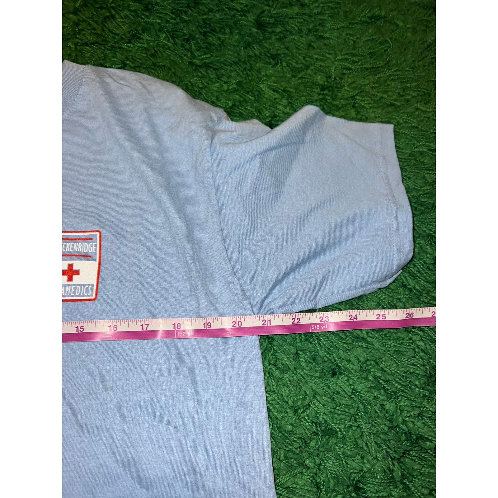 Anvil Vintage Breckenridge Medic Shirt Paramedic Blue Tee 90s HOLE Size US M / EU 48-50 / 2 - 8 Thumbnail