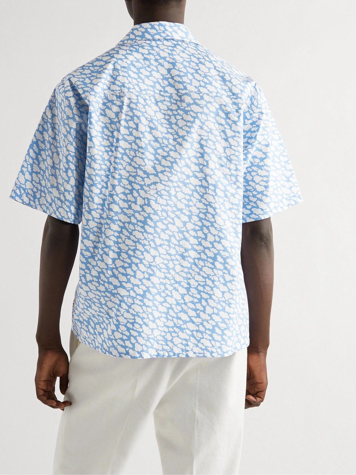 Marni o1w1db10125 Cotton Poplin Shirt in Blue Size US L / EU 52-54 / 3 - 3 Thumbnail