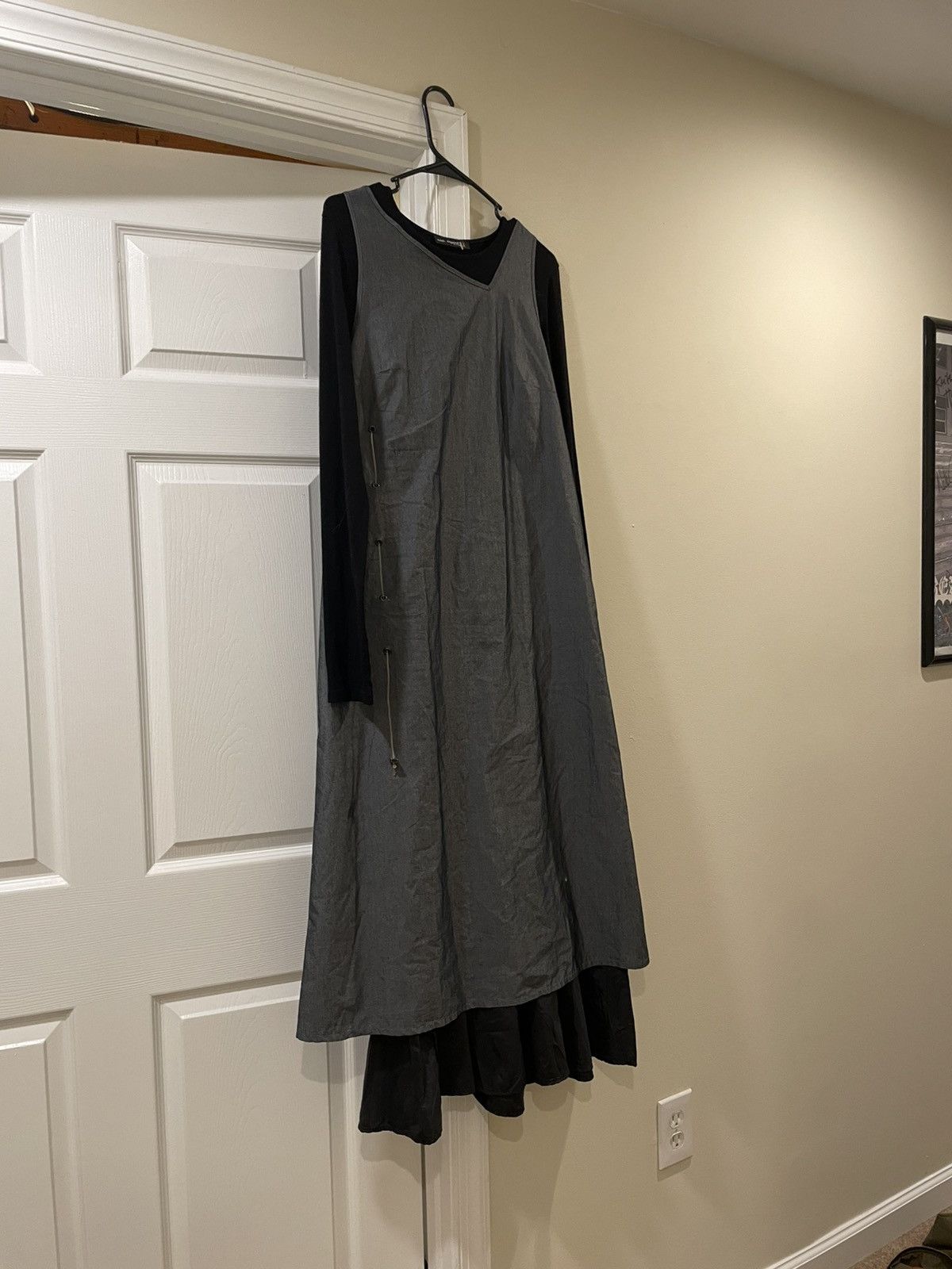 Cop Copine Vintage 2 piece Cop Copine Grey Dress Size L / US 10 / IT 46 - 2 Thumbnail