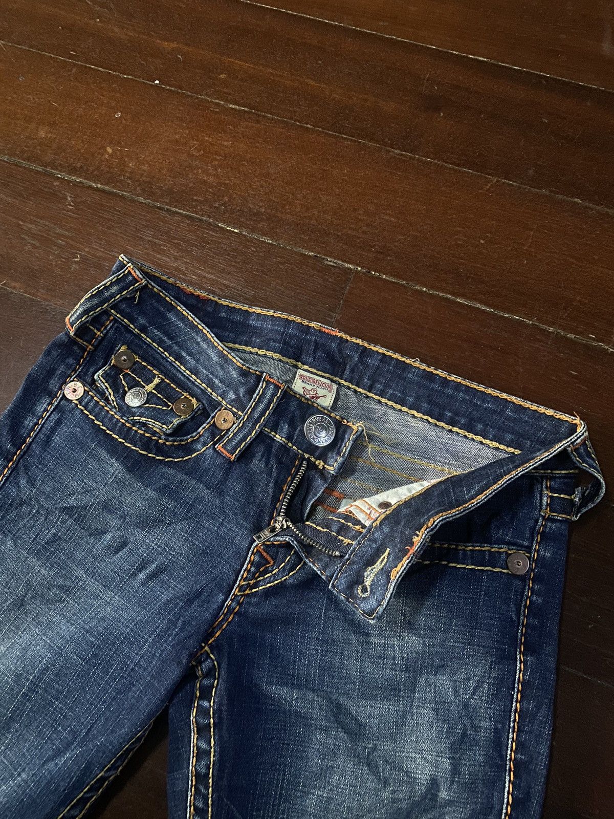 Designer × True Religion Fire 🔥 TRUE RELIGION made in usa big stitching boot cut Size 32" / US 10 / IT 46 - 18 Thumbnail