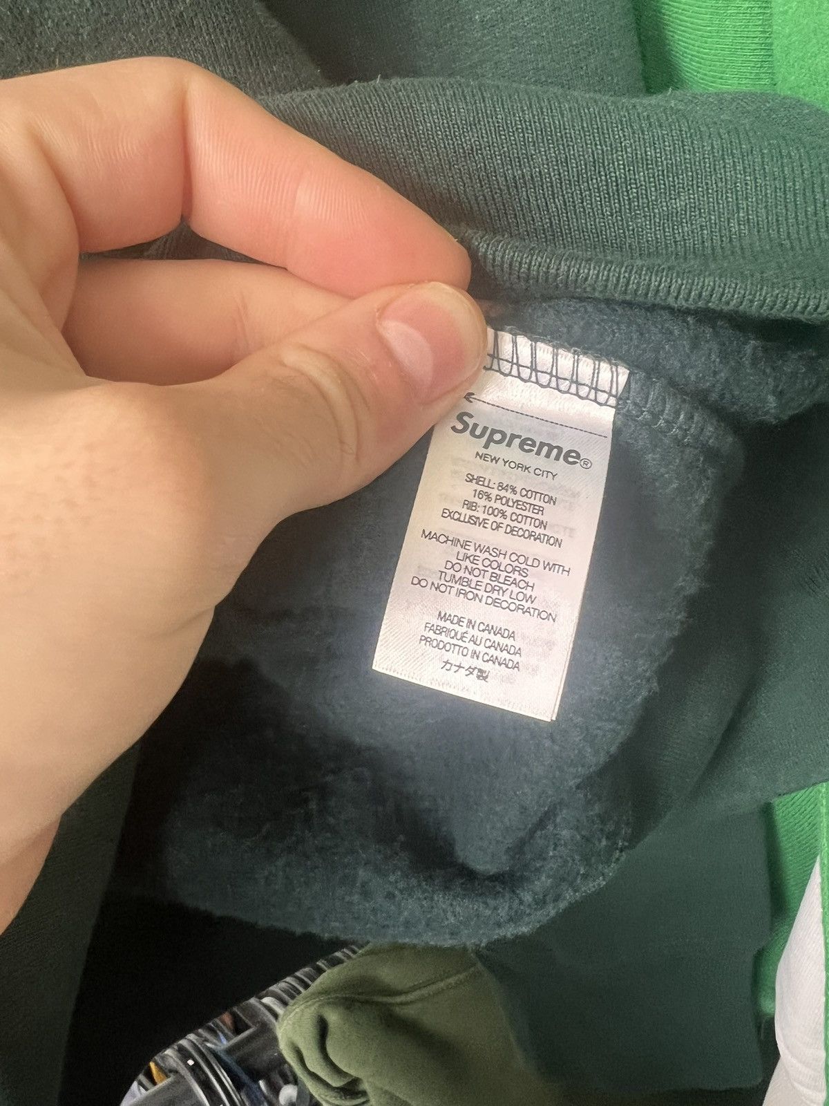 Supreme Supreme Crewneck FW22 pine green Size US S / EU 44-46 / 1 - 6 Thumbnail
