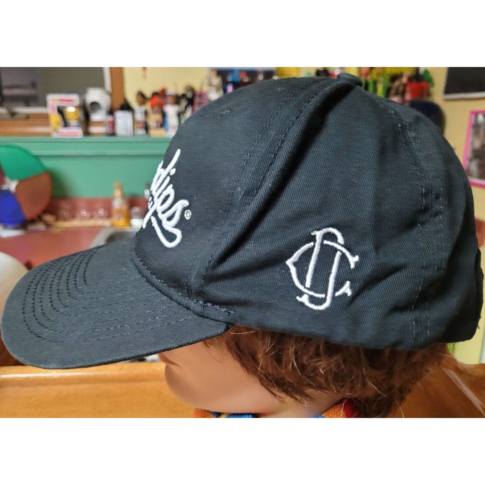 Vintage Cannadips Humboldt CA Adjustable Snapback Hat Cap CBD EBags Black Men Adjustable Cotton Solid Cannabis Style Snapback Mens Hat Size ONE SIZE - 2 Thumbnail