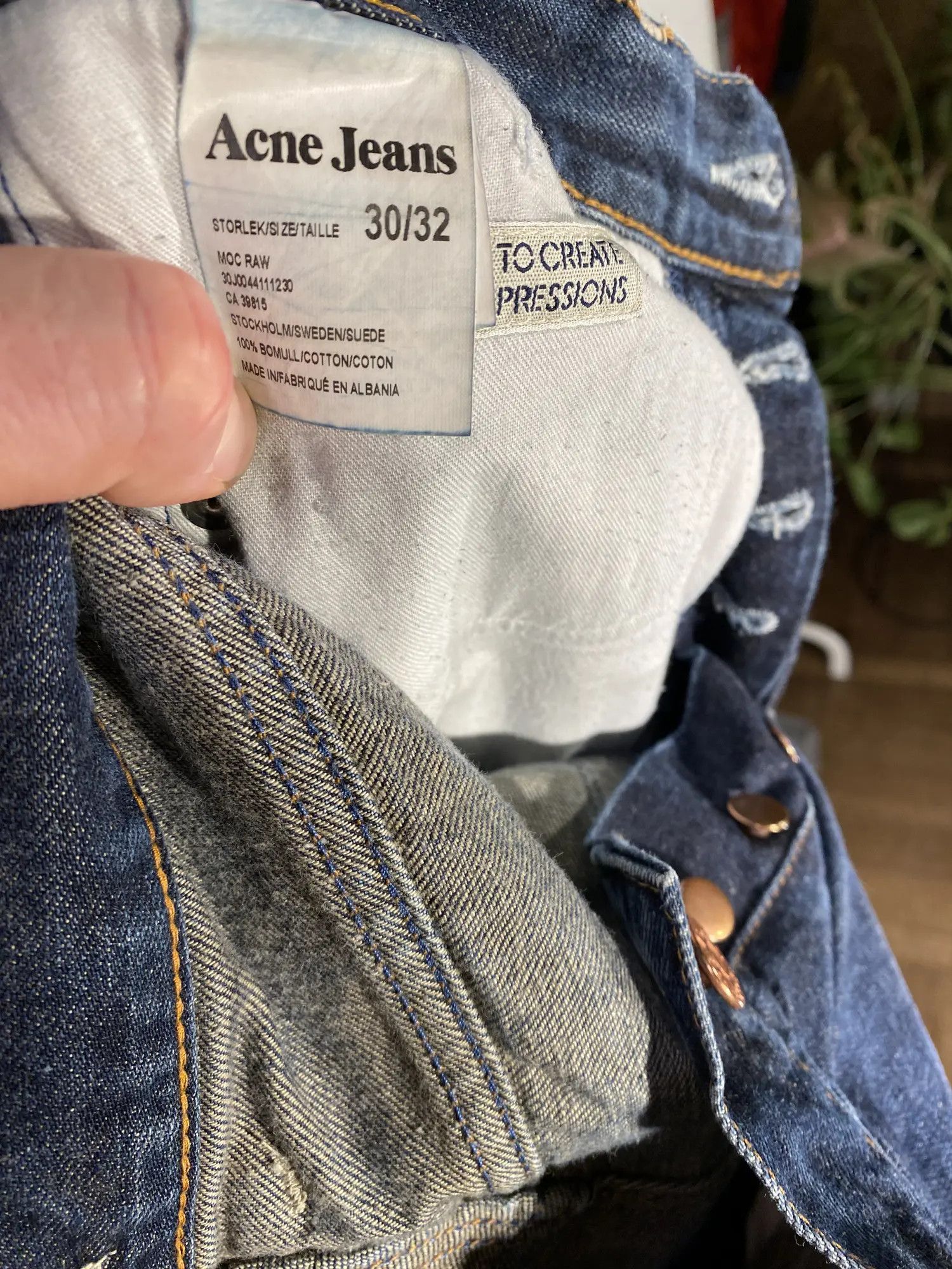 Acne Studios Acne Studios Mac Row denim jeans size 30 / 32 Size US 30 / EU 46 - 9 Thumbnail